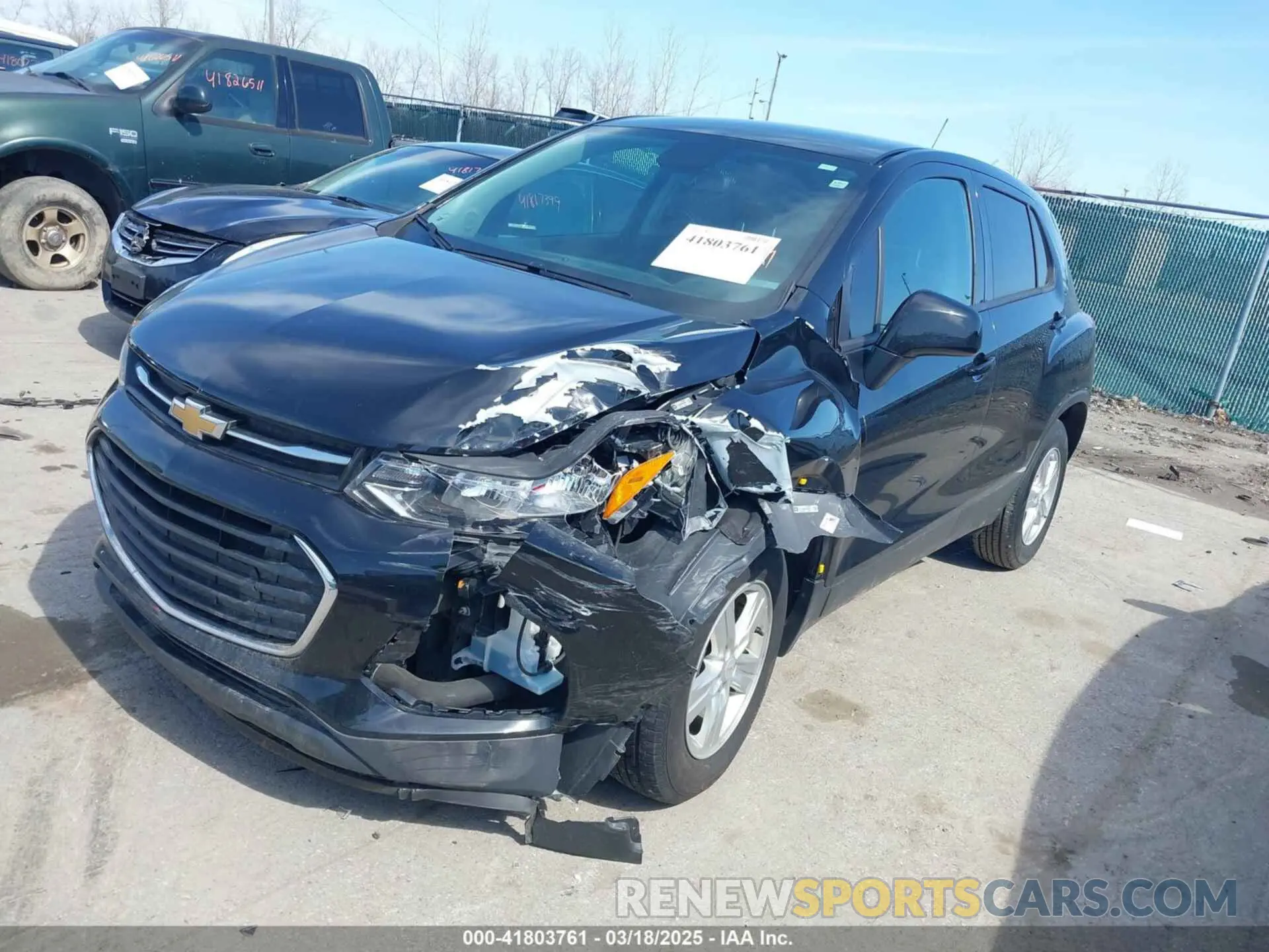 2 Photograph of a damaged car KL7CJKSB8MB303491 CHEVROLET TRAX 2021