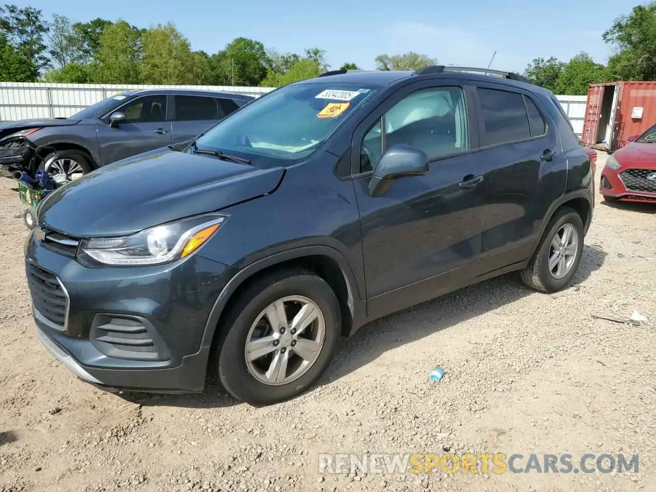 1 Photograph of a damaged car KL7CJLSB0MB329962 CHEVROLET TRAX 2021