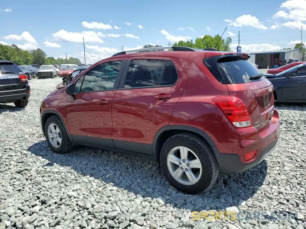 2 Photograph of a damaged car KL7CJLSB1MB312619 CHEVROLET TRAX 2021