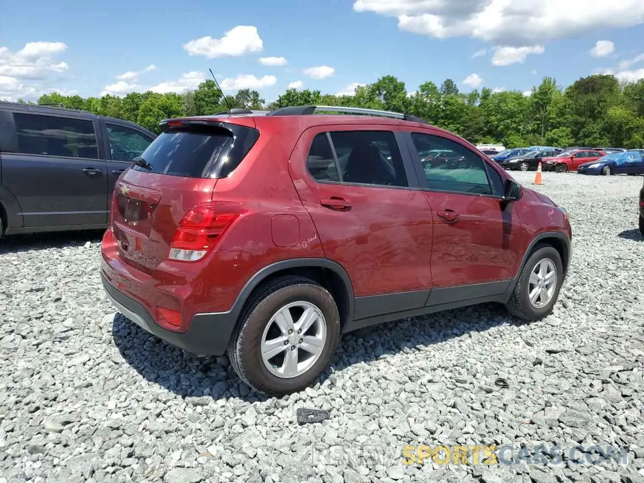3 Photograph of a damaged car KL7CJLSB1MB312619 CHEVROLET TRAX 2021
