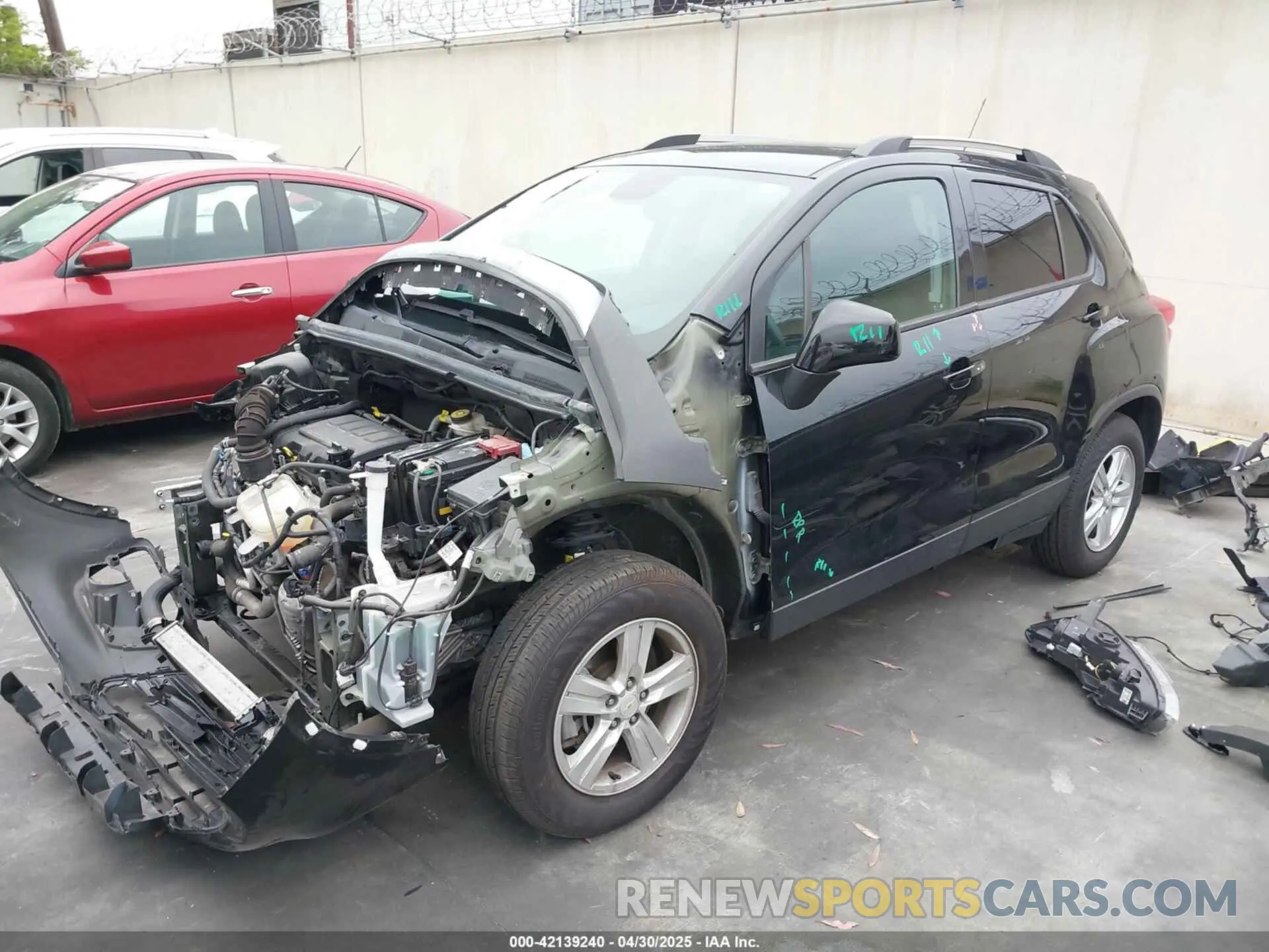 2 Photograph of a damaged car KL7CJLSB2MB343538 CHEVROLET TRAX 2021