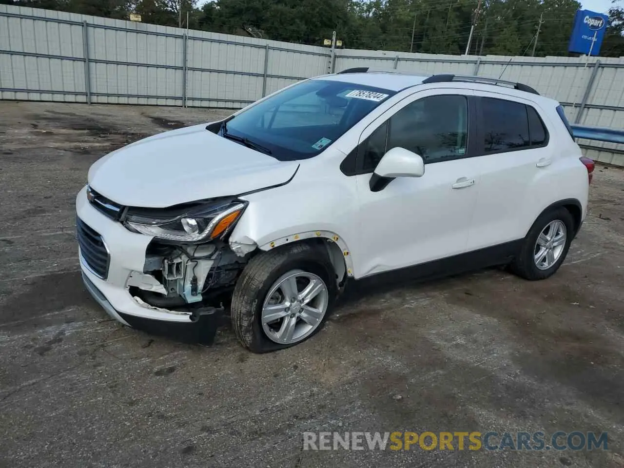 1 Фотография поврежденного автомобиля KL7CJLSB3MB314887 CHEVROLET TRAX 2021