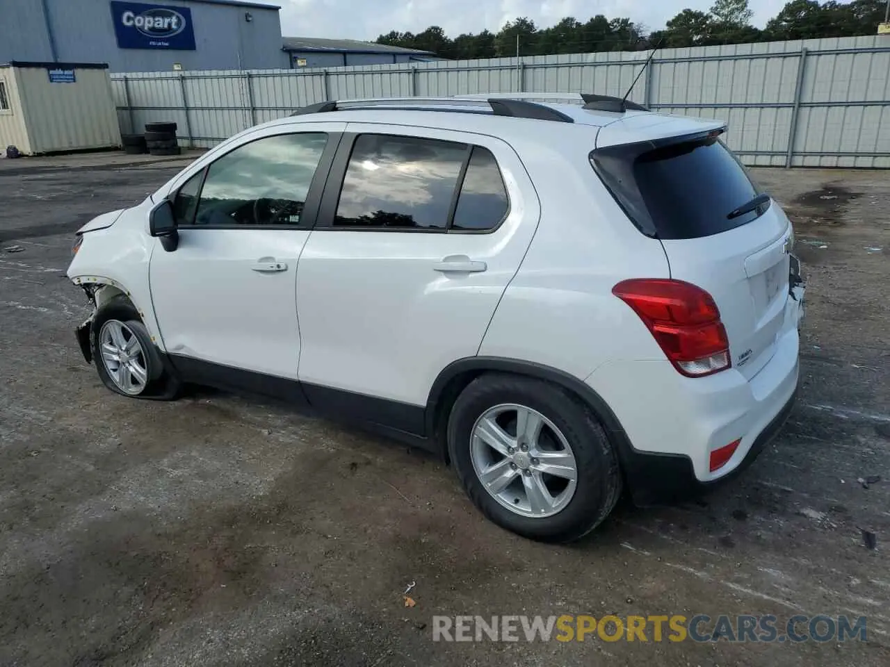 2 Фотография поврежденного автомобиля KL7CJLSB3MB314887 CHEVROLET TRAX 2021
