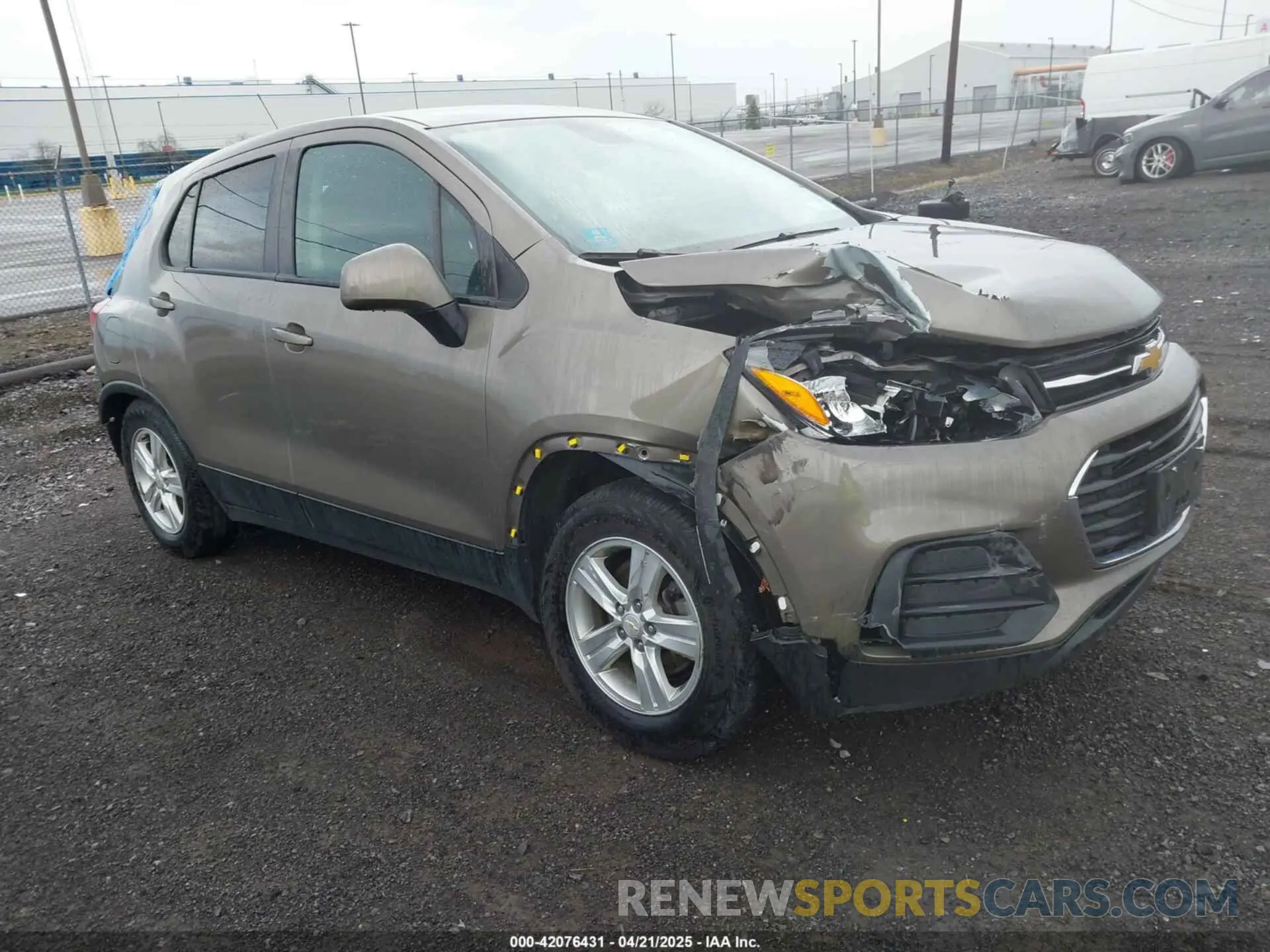 1 Фотография поврежденного автомобиля KL7CJNSB0MB324627 CHEVROLET TRAX 2021