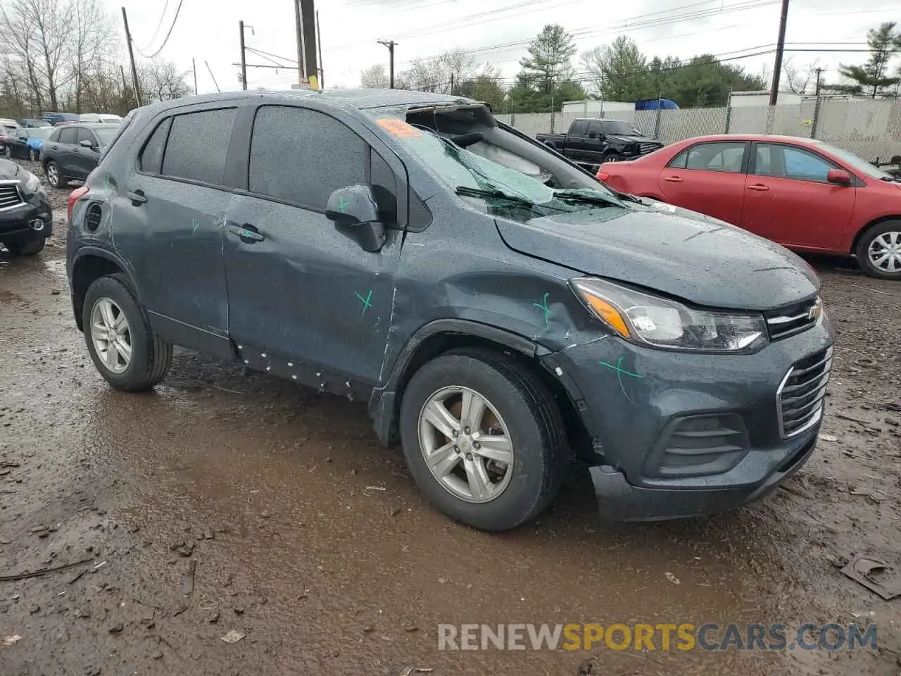 4 Photograph of a damaged car KL7CJNSB1MB347897 CHEVROLET TRAX 2021