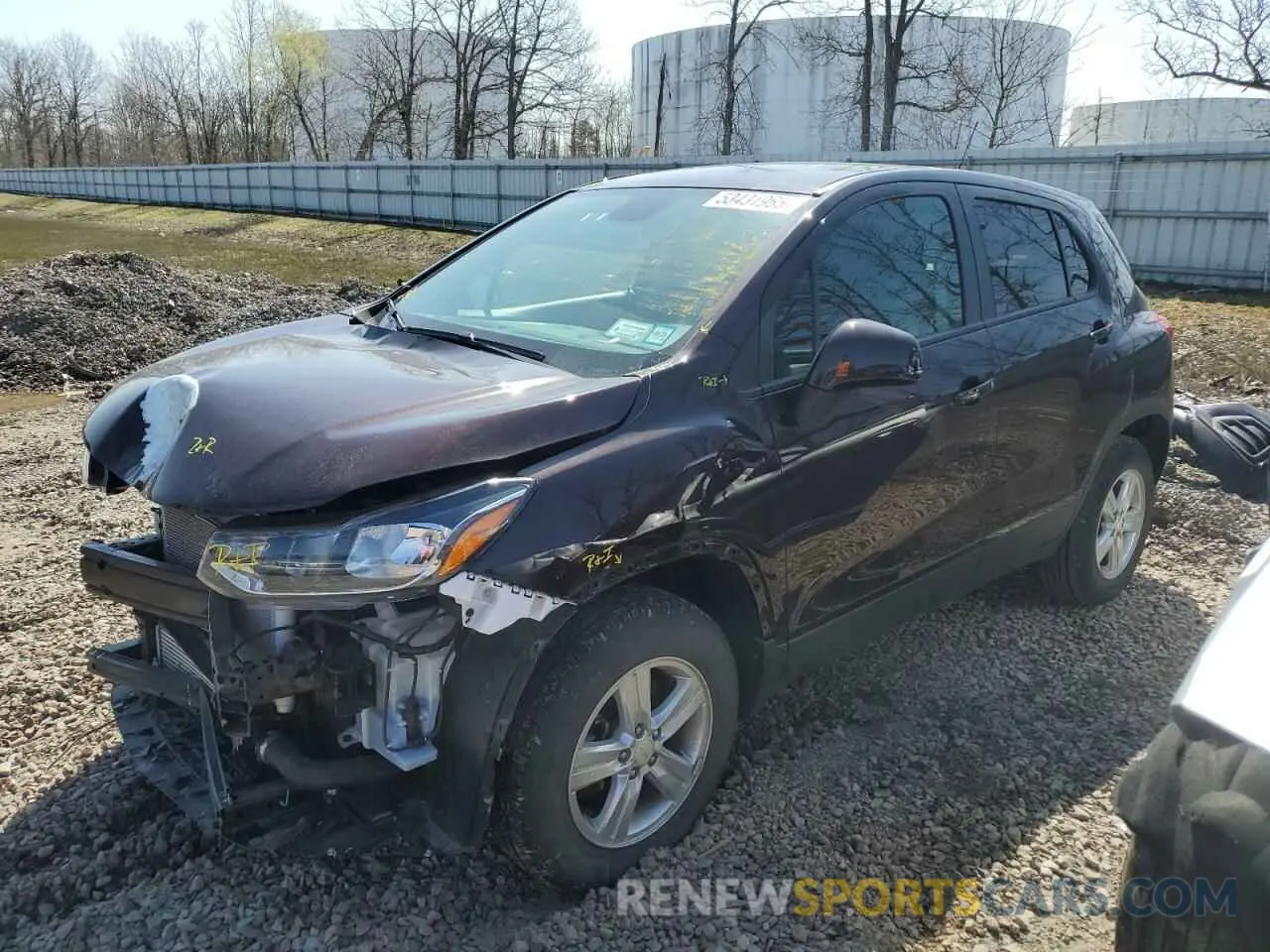 1 Photograph of a damaged car KL7CJNSB6MB357678 CHEVROLET TRAX 2021