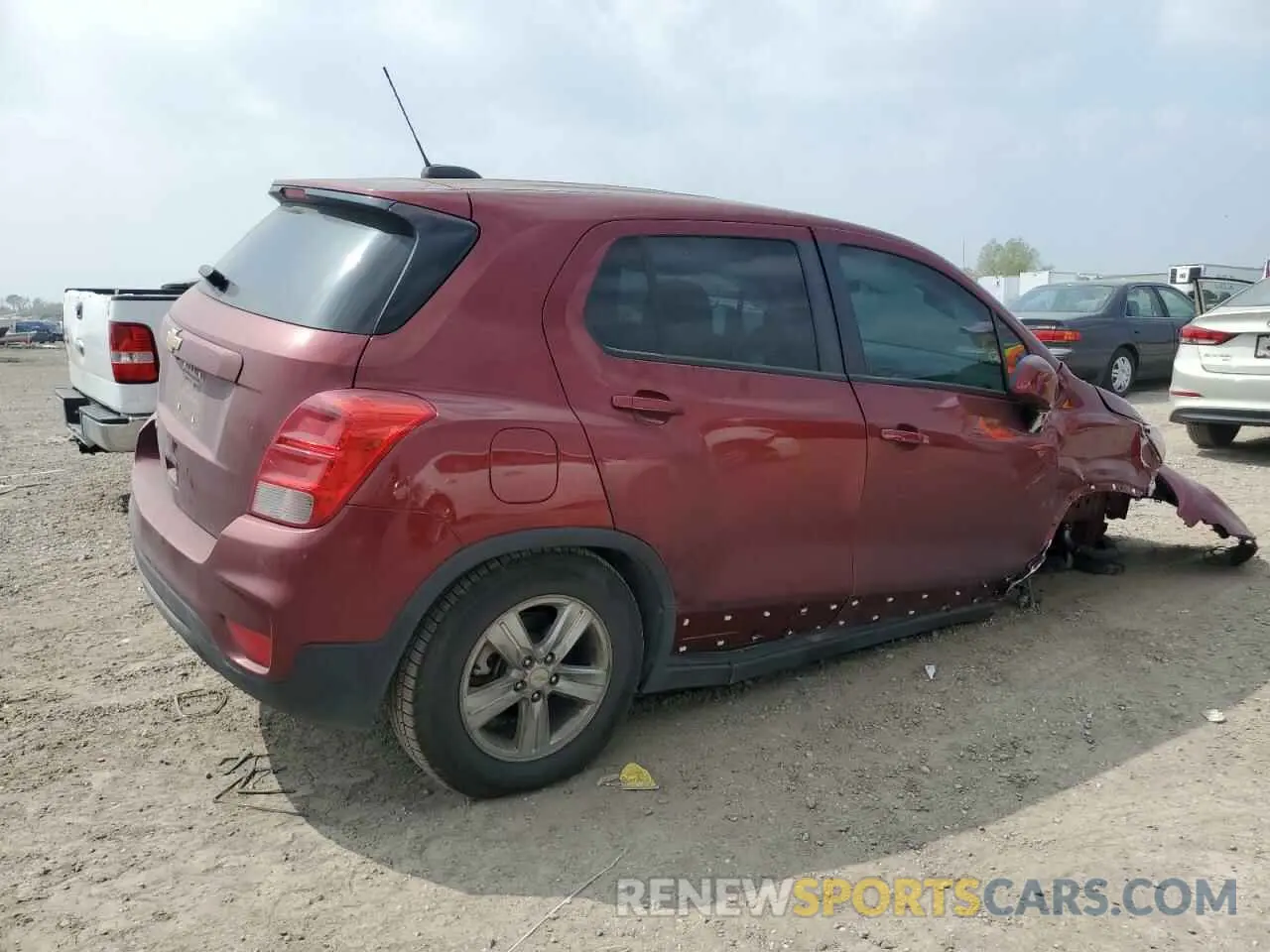 3 Фотография поврежденного автомобиля KL7CJNSM1MB373918 CHEVROLET TRAX 2021