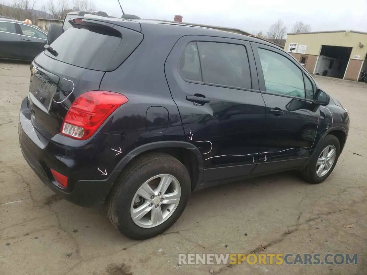 3 Фотография поврежденного автомобиля KL7CJNSM5MB361786 CHEVROLET TRAX 2021