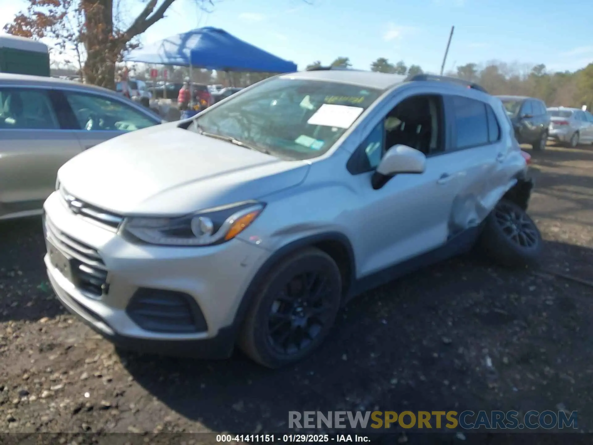 2 Фотография поврежденного автомобиля KL7CJPSB7MB354316 CHEVROLET TRAX 2021