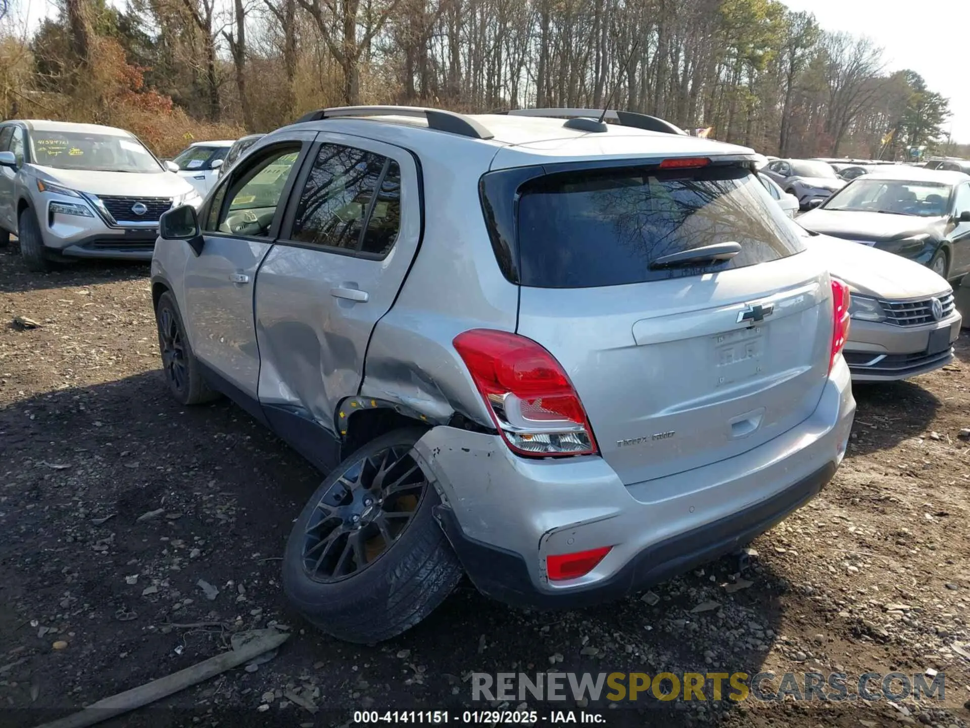 3 Фотография поврежденного автомобиля KL7CJPSB7MB354316 CHEVROLET TRAX 2021
