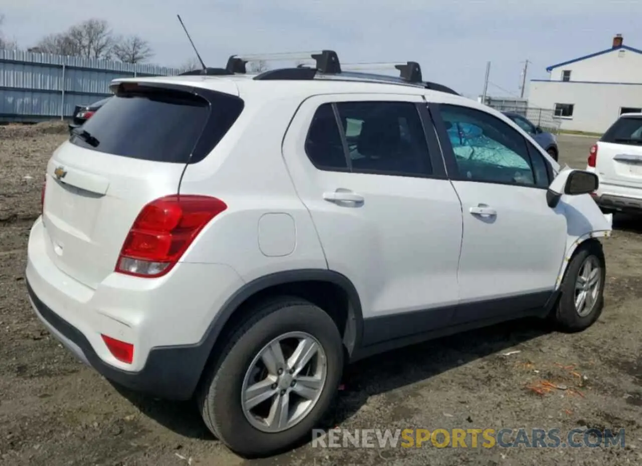3 Фотография поврежденного автомобиля KL7CJPSB9MB326050 CHEVROLET TRAX 2021