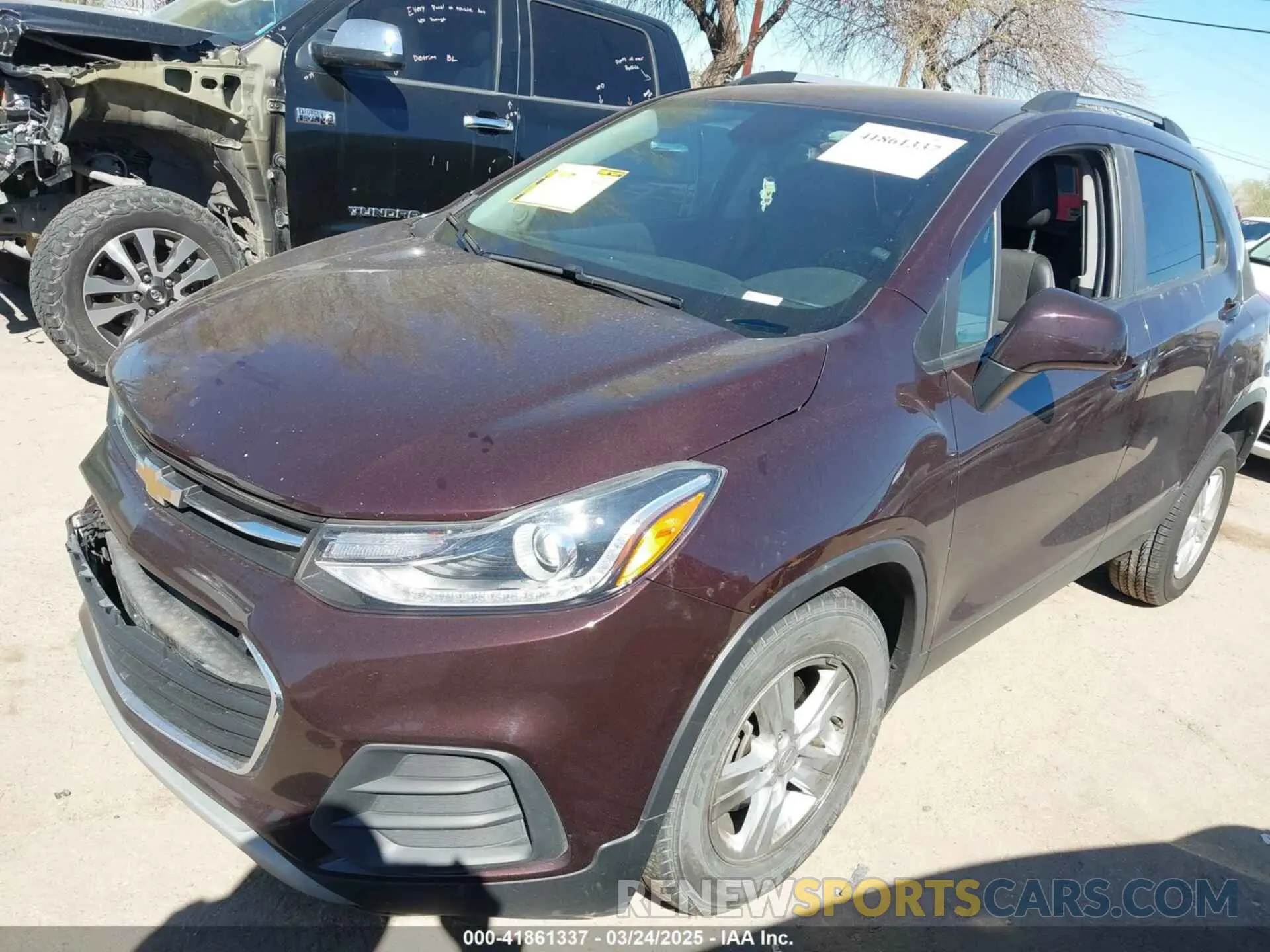 2 Фотография поврежденного автомобиля KL7CJPSM4MB364271 CHEVROLET TRAX 2021
