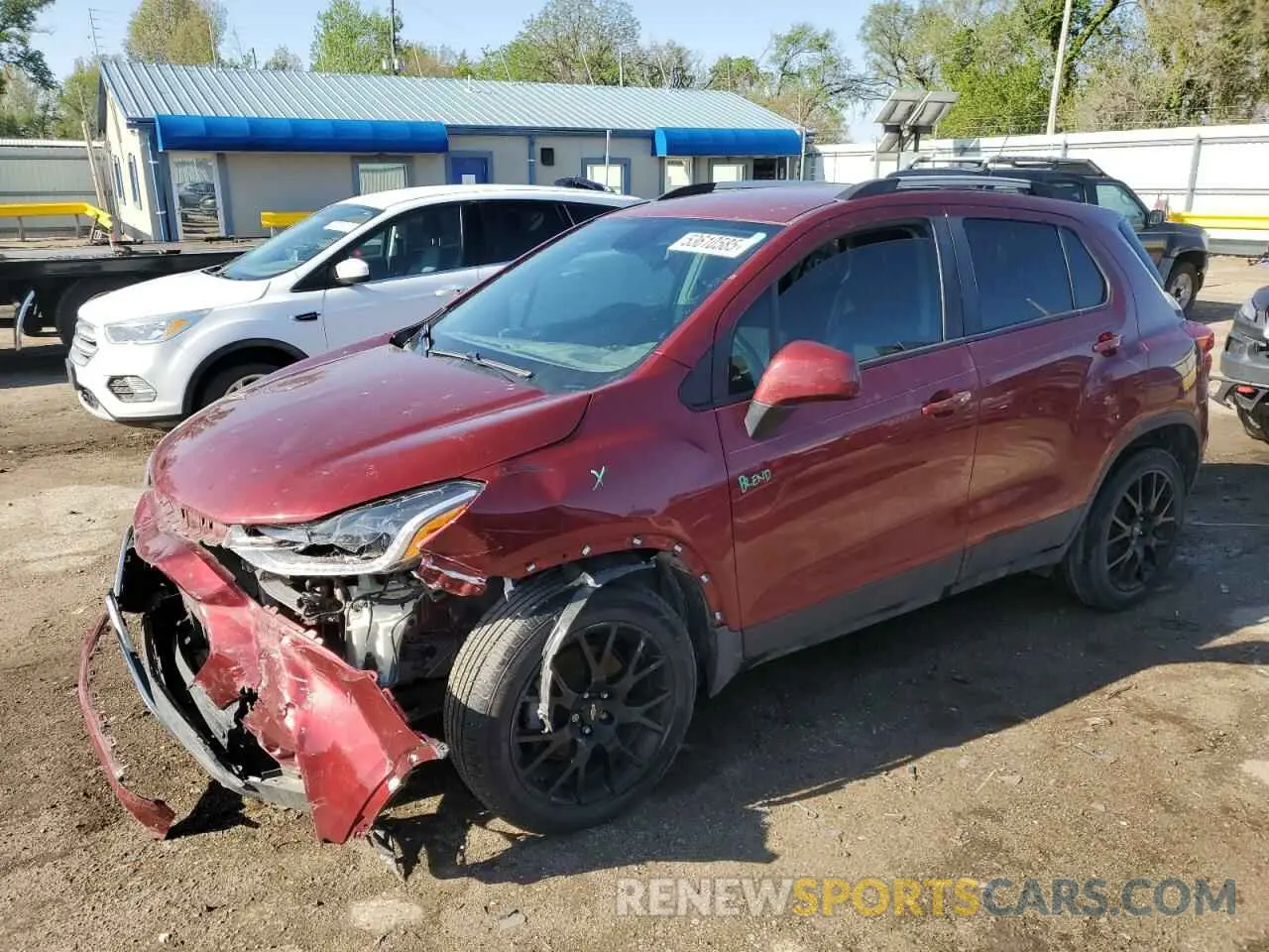 1 Photograph of a damaged car KL7CJPSM4MB369339 CHEVROLET TRAX 2021