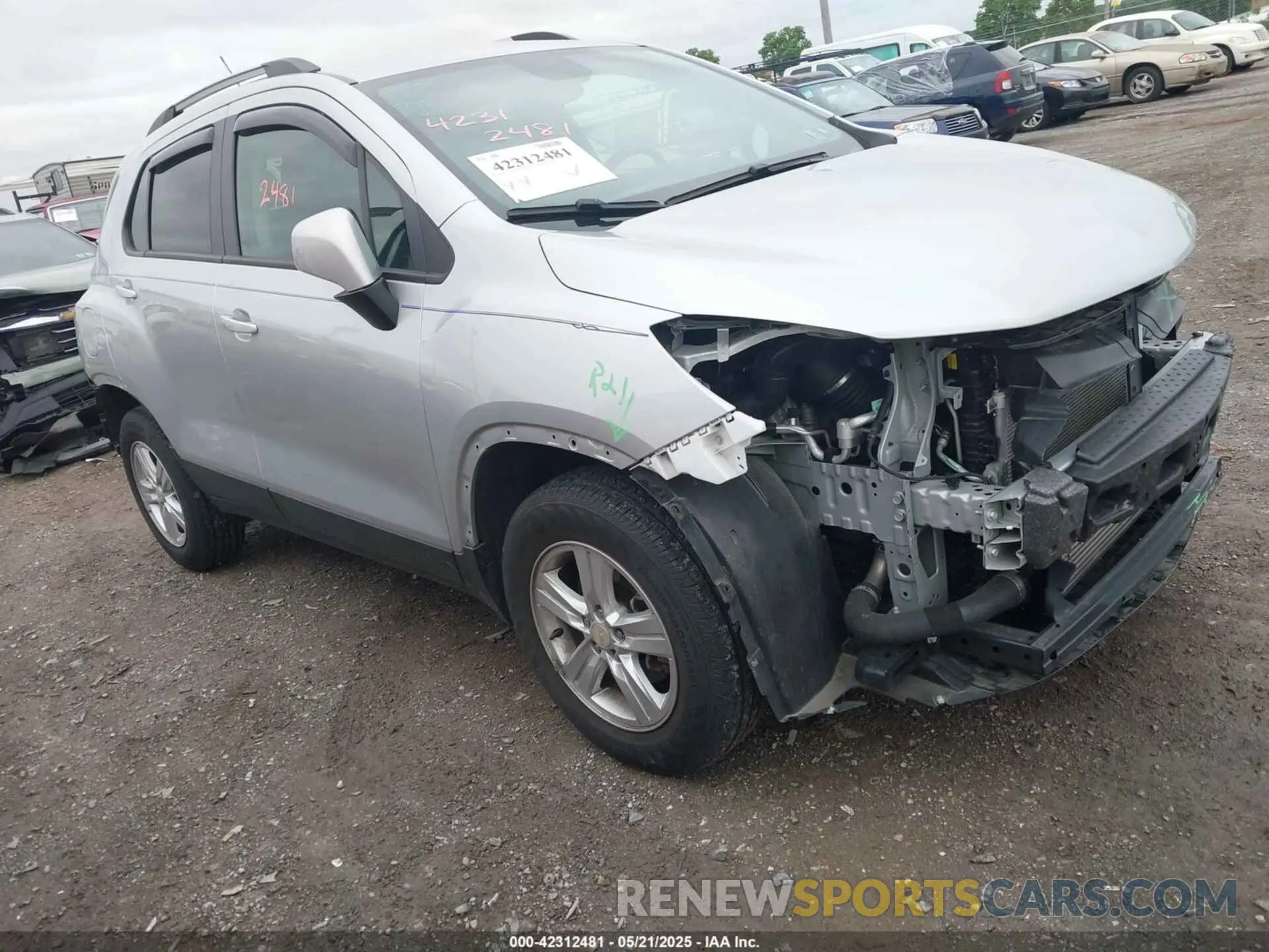 1 Фотография поврежденного автомобиля KL7CJPSM9MB362368 CHEVROLET TRAX 2021