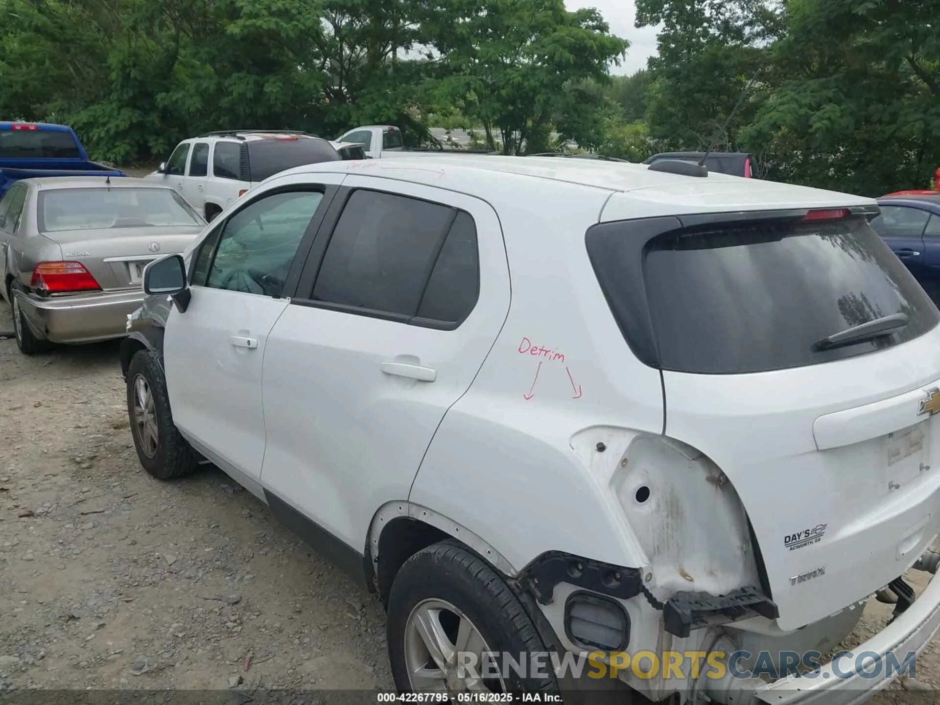 21 Photograph of a damaged car KL7CJKSM6NB526017 CHEVROLET TRAX 2022