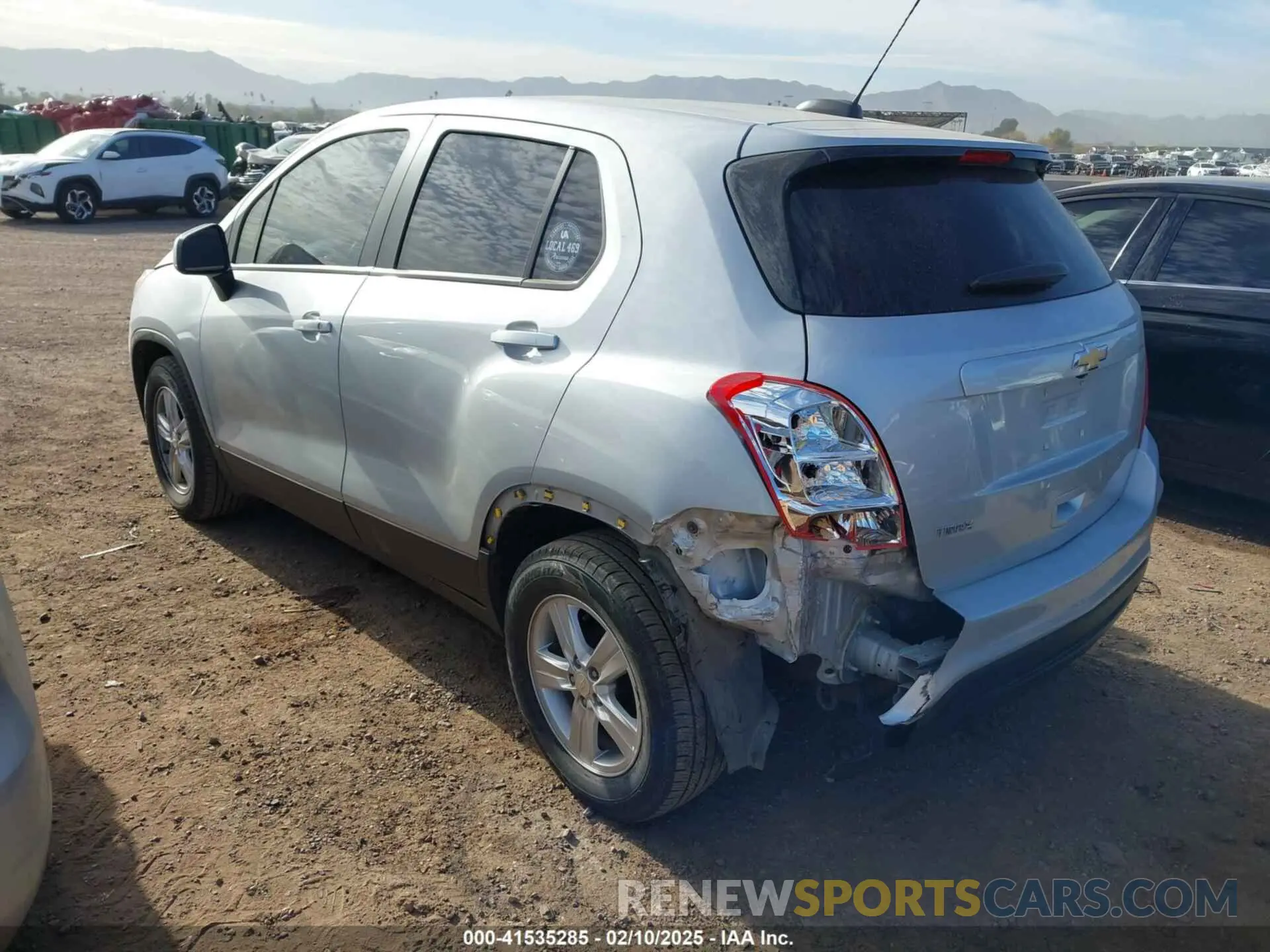 3 Фотография поврежденного автомобиля KL7CJKSMXNB555858 CHEVROLET TRAX 2022