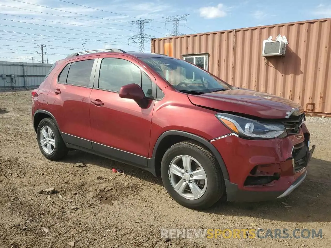 4 Фотография поврежденного автомобиля KL7CJLSM1NB546360 CHEVROLET TRAX 2022