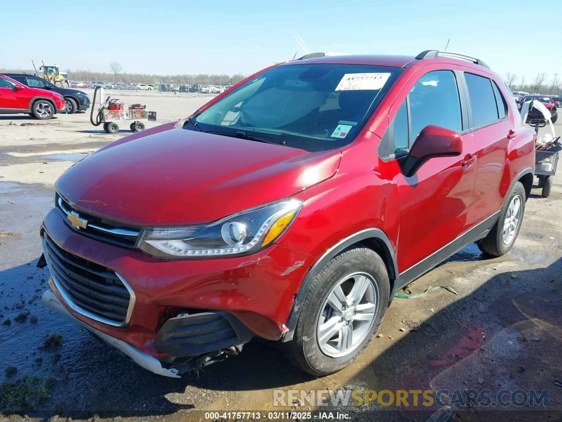 2 Фотография поврежденного автомобиля KL7CJLSM9NB568820 CHEVROLET TRAX 2022
