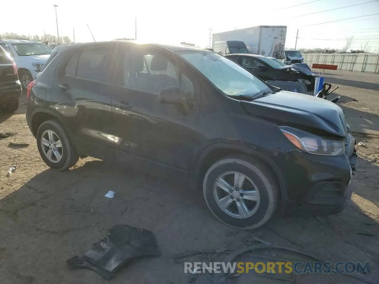 4 Фотография поврежденного автомобиля KL7CJNSM6NB542865 CHEVROLET TRAX 2022