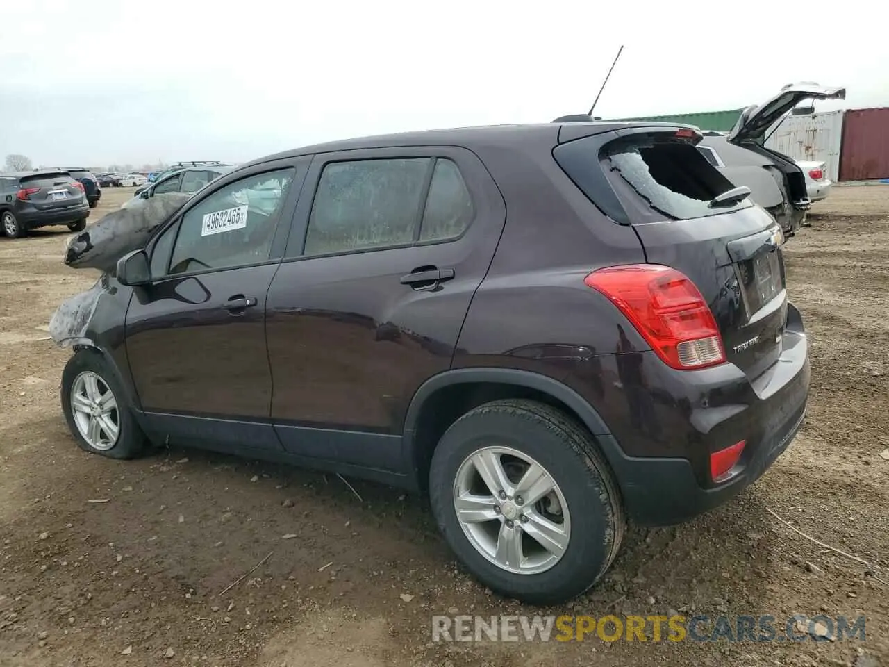 2 Фотография поврежденного автомобиля KL7CJNSM8NB505347 CHEVROLET TRAX 2022