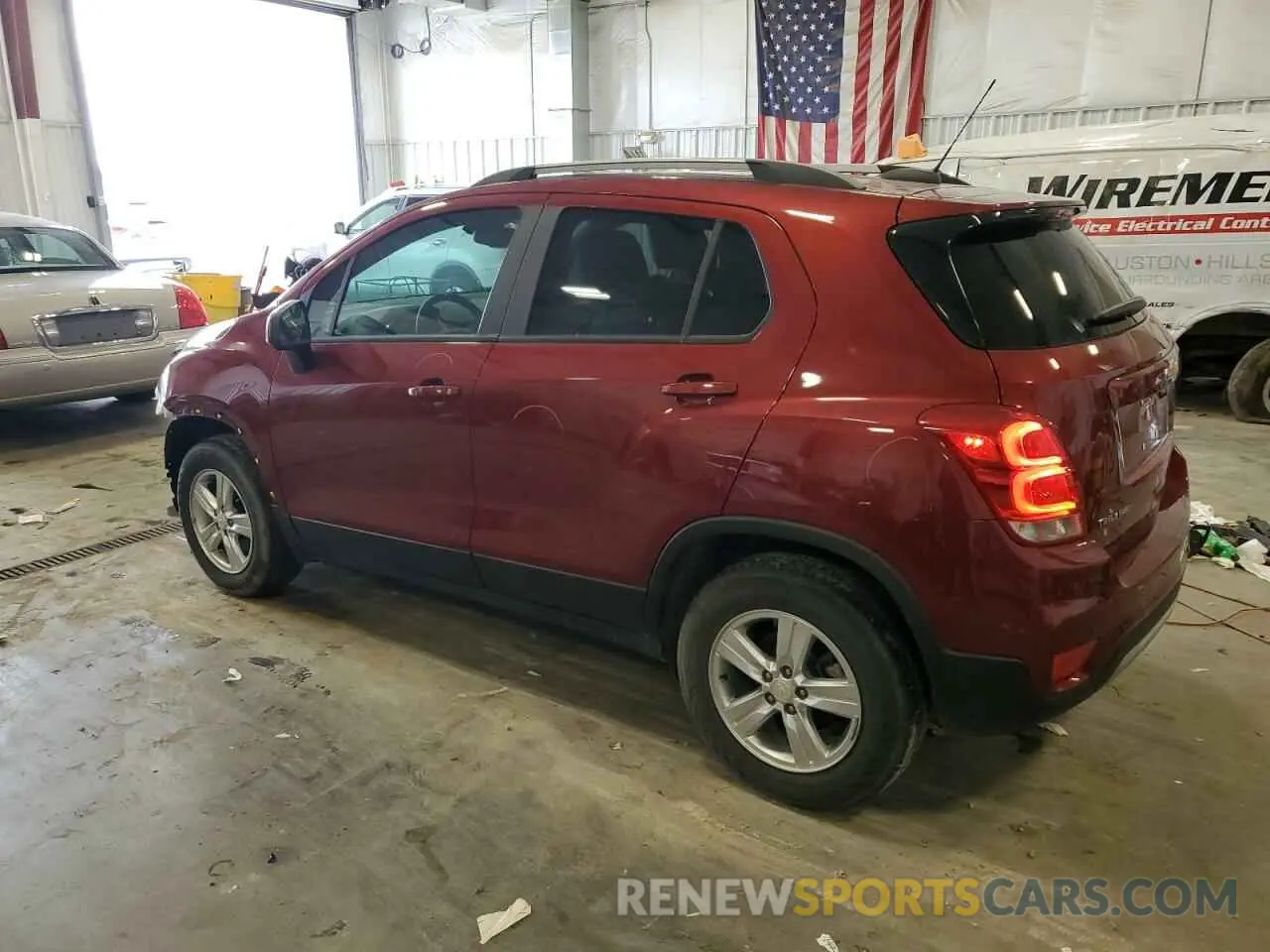 2 Photograph of a damaged car KL7CJPSM8NB507269 CHEVROLET TRAX 2022