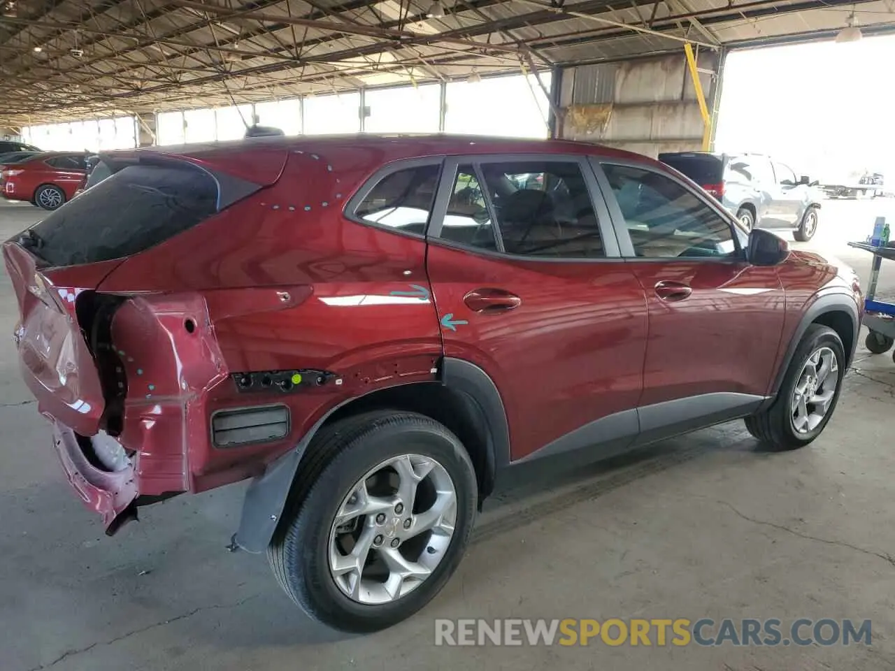 3 Фотография поврежденного автомобиля KL77LFE24RC119634 CHEVROLET TRAX 2024