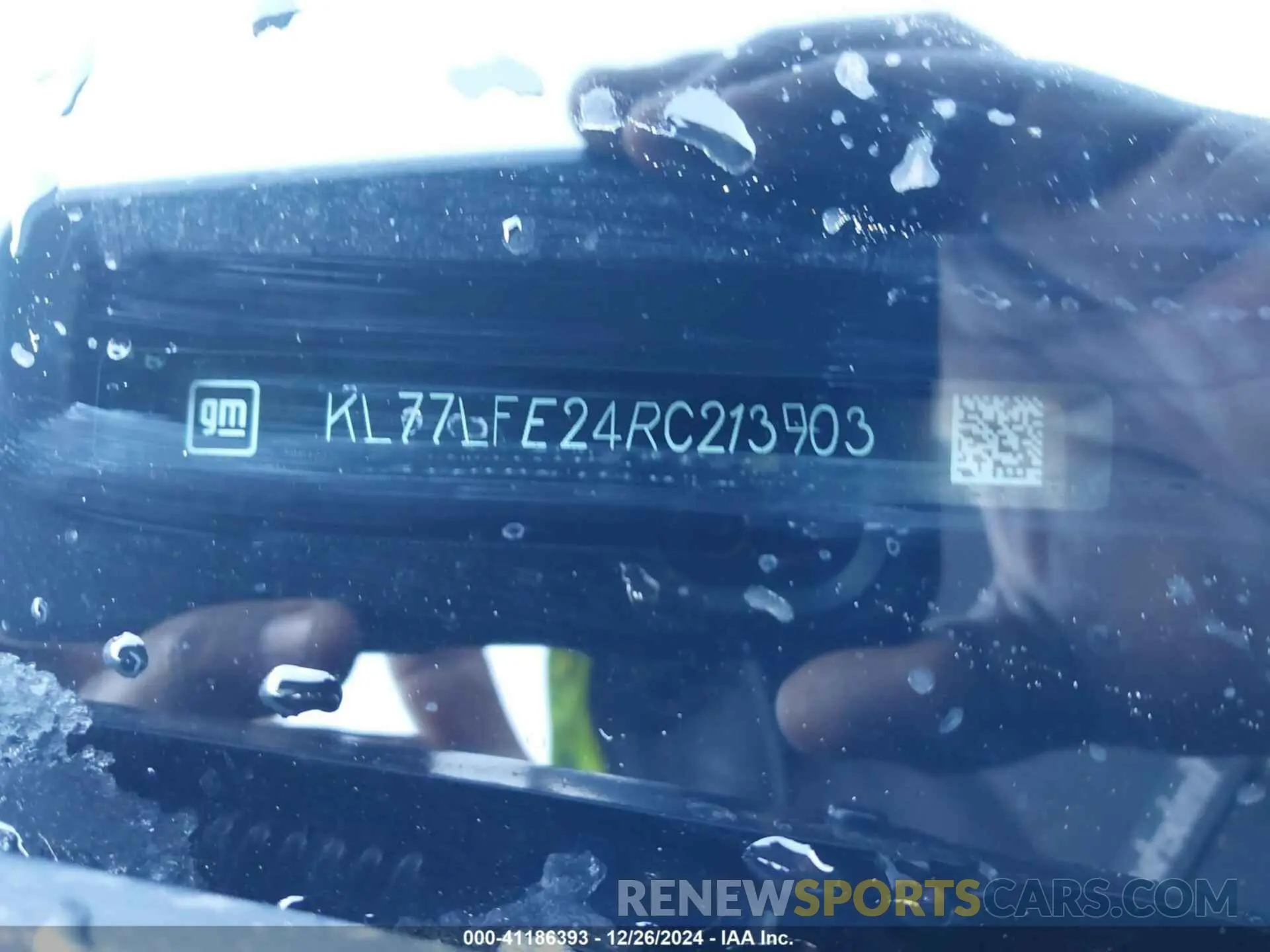 17 Фотография поврежденного автомобиля KL77LFE24RC213903 CHEVROLET TRAX 2024