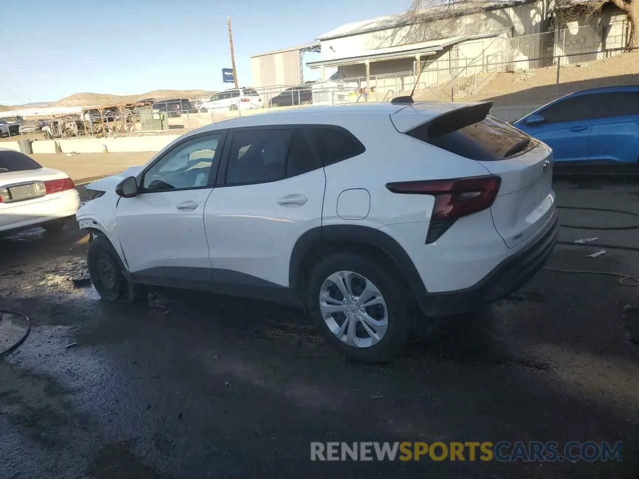 2 Фотография поврежденного автомобиля KL77LFE29RC130709 CHEVROLET TRAX 2024