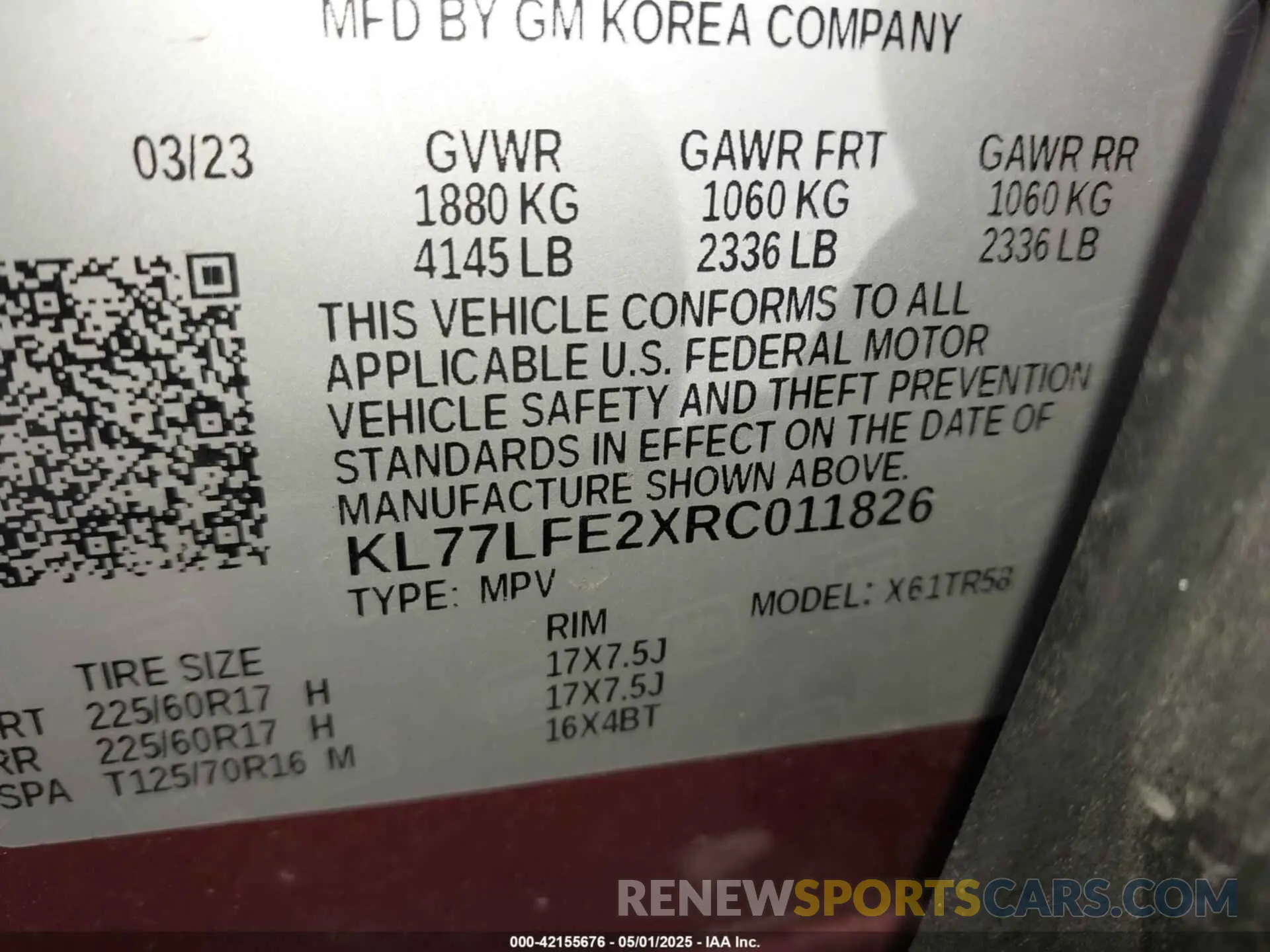 9 Photograph of a damaged car KL77LFE2XRC011826 CHEVROLET TRAX 2024