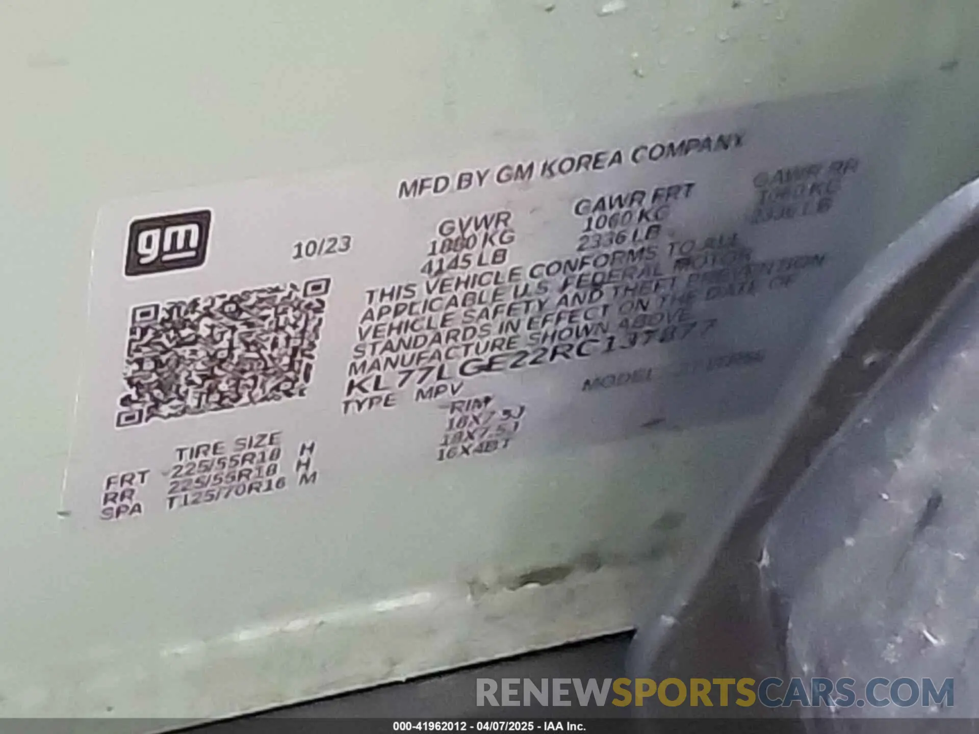 9 Photograph of a damaged car KL77LGE22RC137877 CHEVROLET TRAX 2024