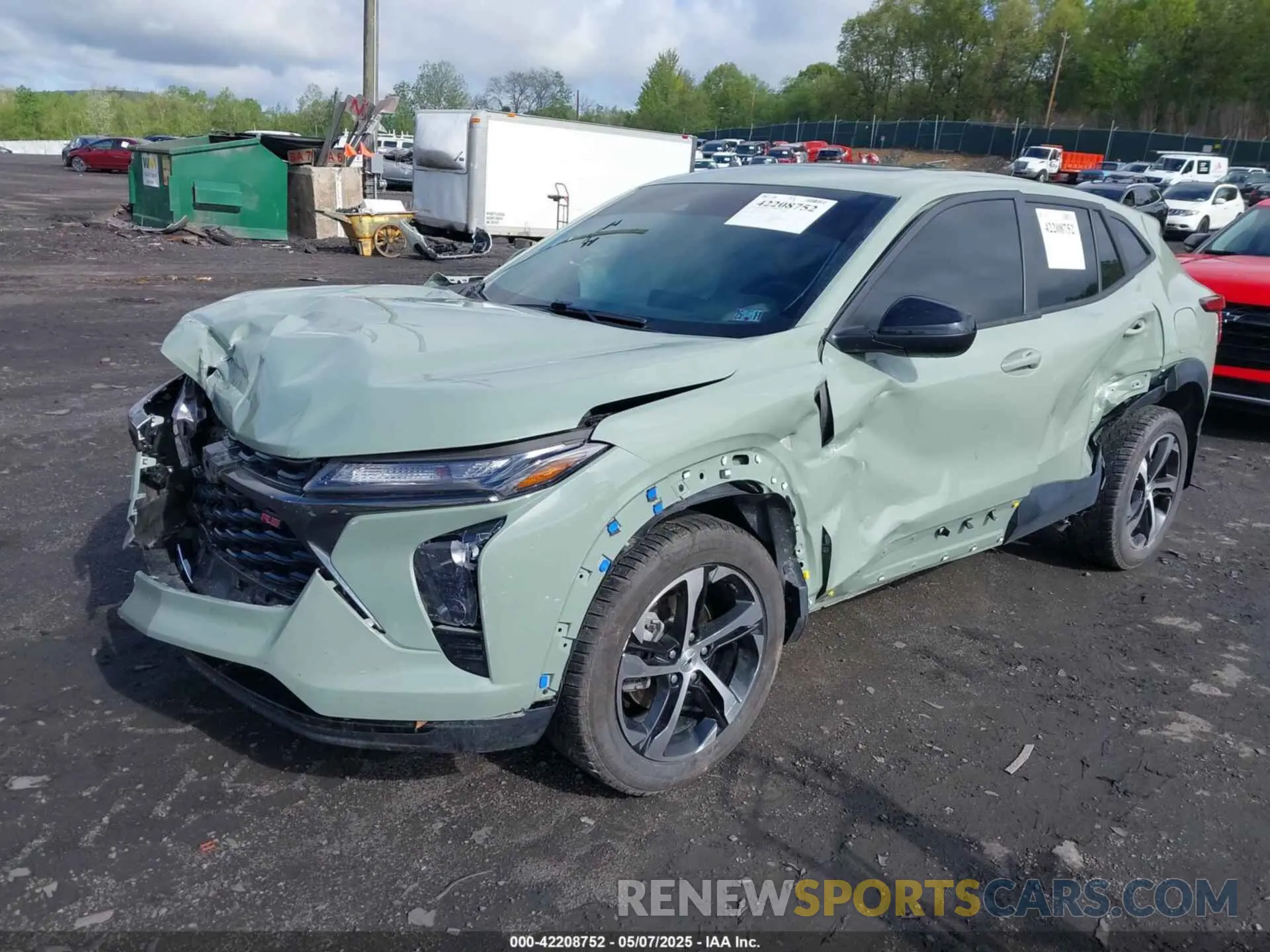 2 Photograph of a damaged car KL77LGE23RC099236 CHEVROLET TRAX 2024