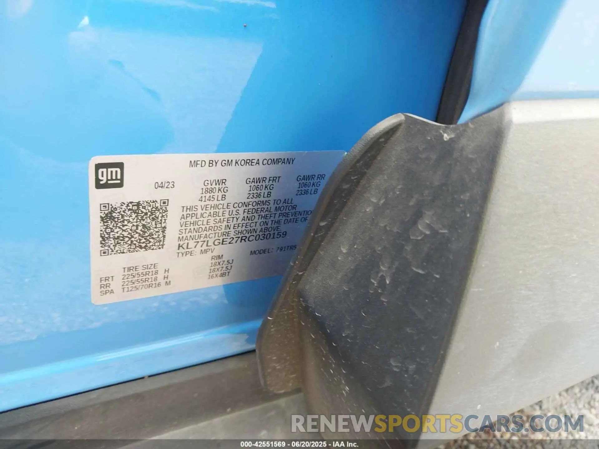 9 Photograph of a damaged car KL77LGE27RC030159 CHEVROLET TRAX 2024