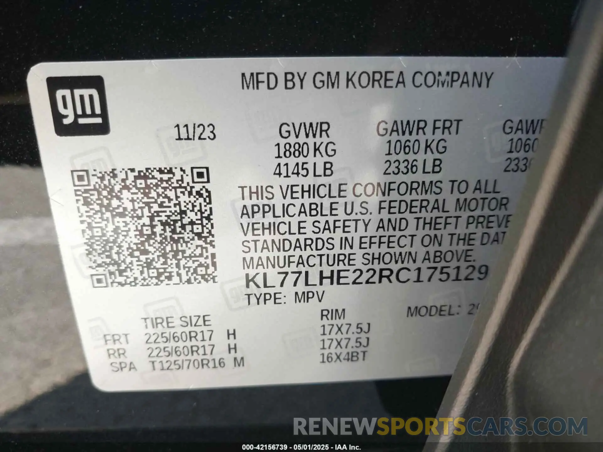 9 Photograph of a damaged car KL77LHE22RC175129 CHEVROLET TRAX 2024