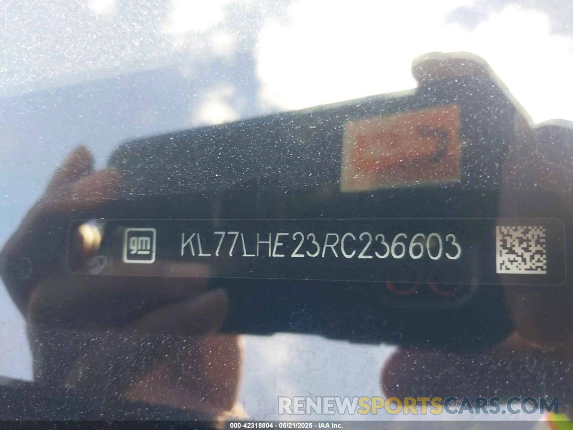 9 Photograph of a damaged car KL77LHE23RC236603 CHEVROLET TRAX 2024