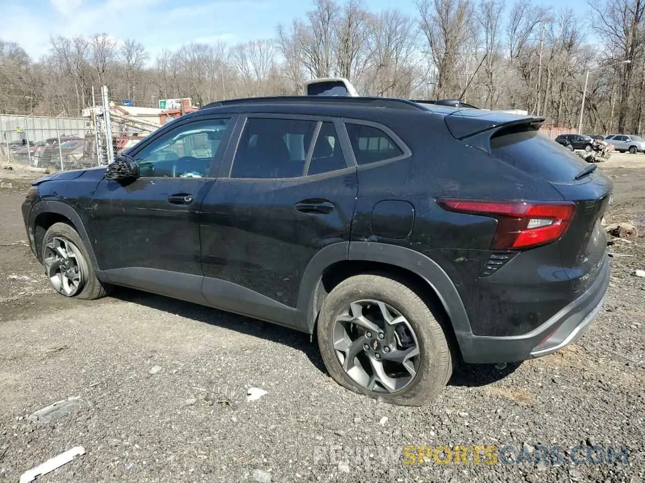 2 Фотография поврежденного автомобиля KL77LHE27RC207783 CHEVROLET TRAX 2024