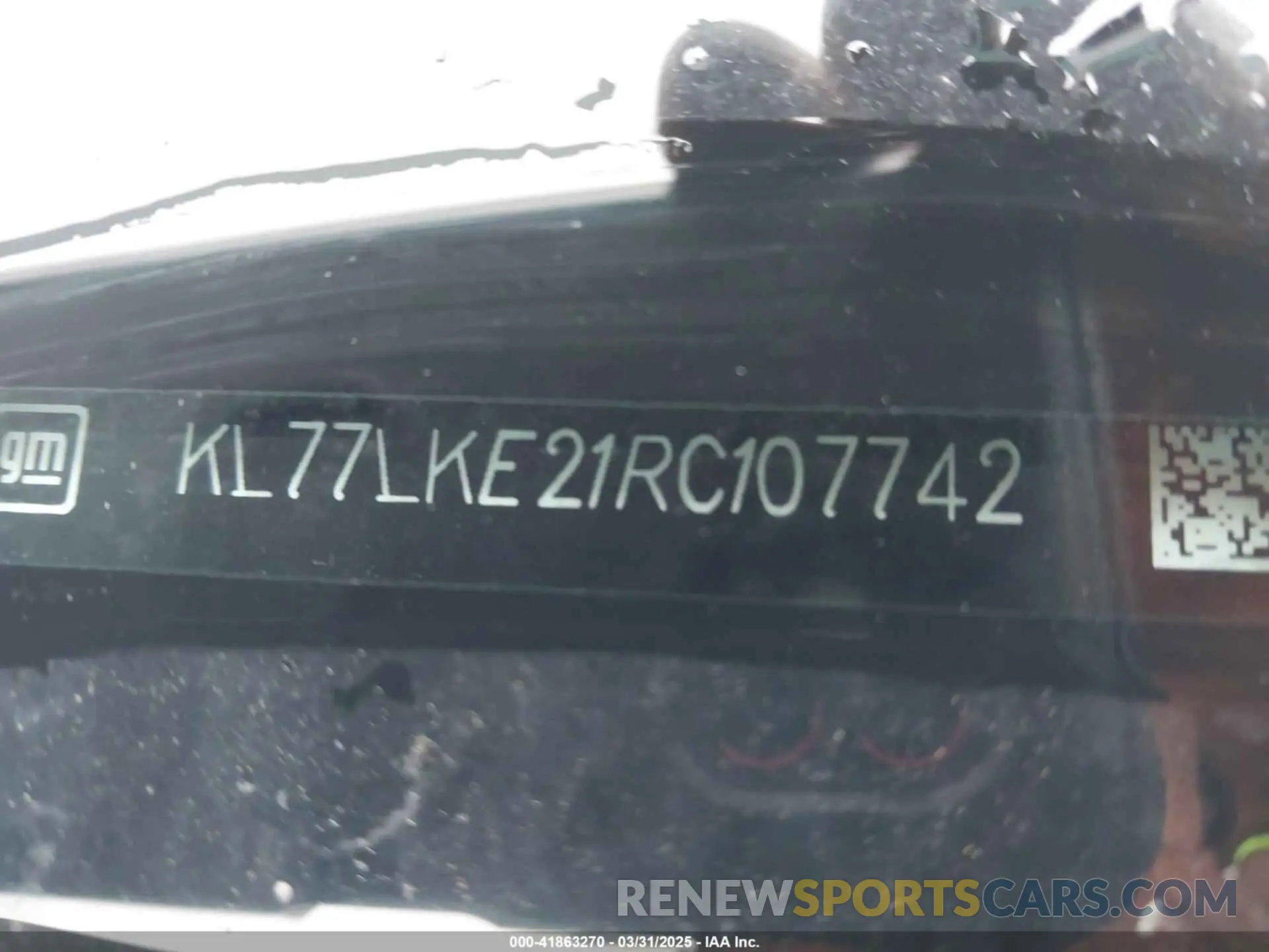 9 Фотография поврежденного автомобиля KL77LKE21RC107742 CHEVROLET TRAX 2024