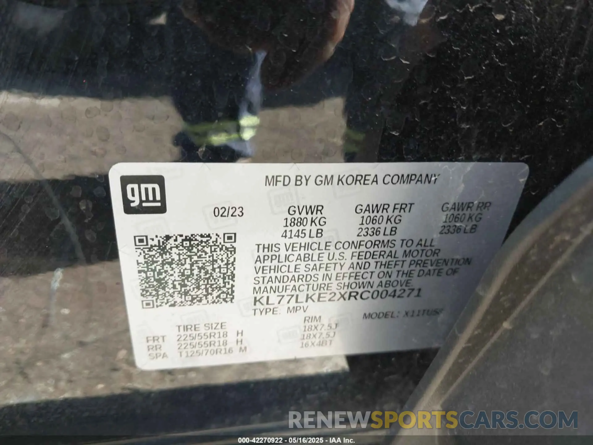 9 Photograph of a damaged car KL77LKE2XRC004271 CHEVROLET TRAX 2024