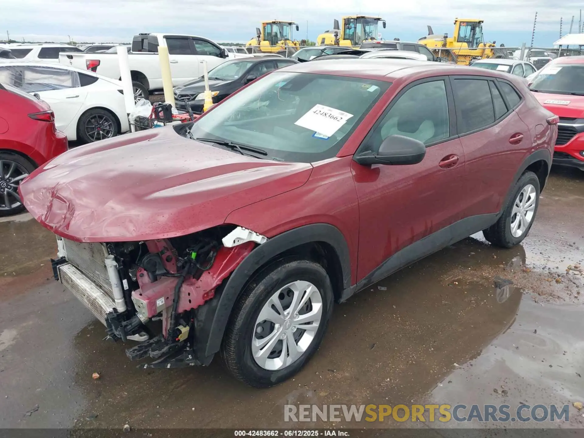 2 Photograph of a damaged car KL77LFEP4SC002055 CHEVROLET TRAX 2025