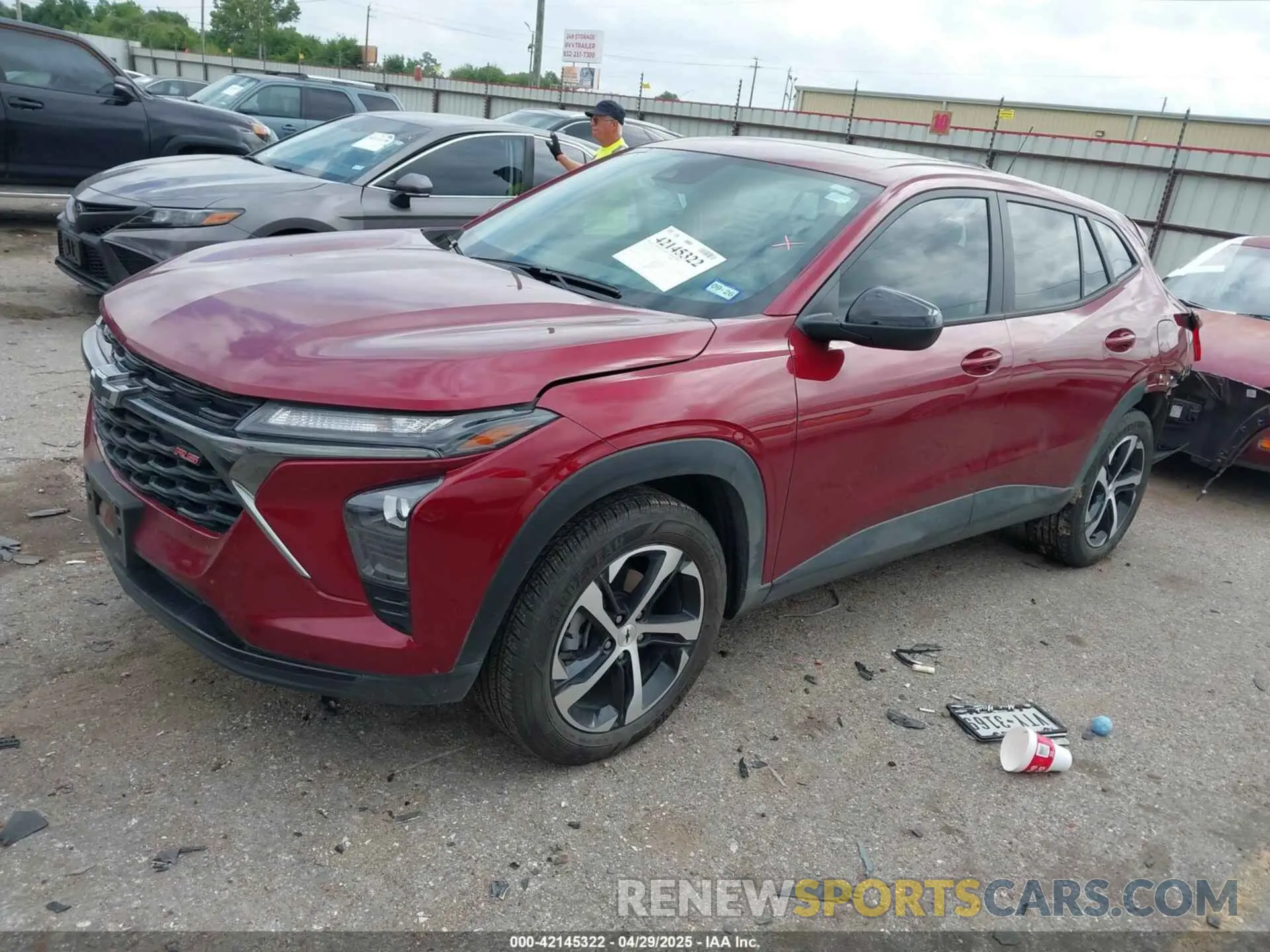 2 Photograph of a damaged car KL77LGEP0SC027993 CHEVROLET TRAX 2025