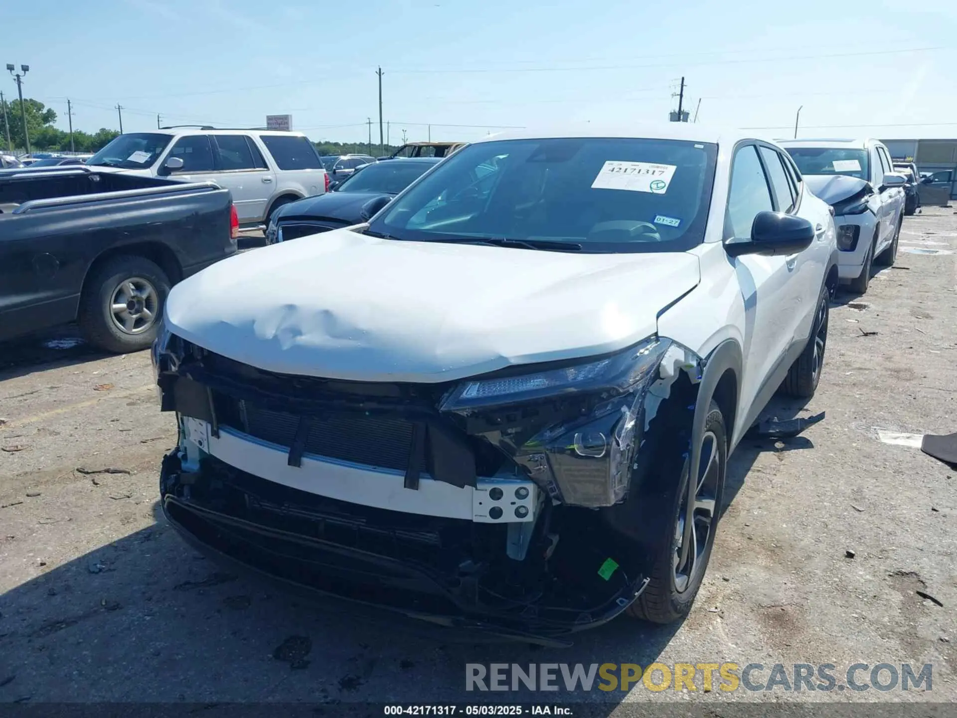 2 Photograph of a damaged car KL77LGEP0SC166859 CHEVROLET TRAX 2025