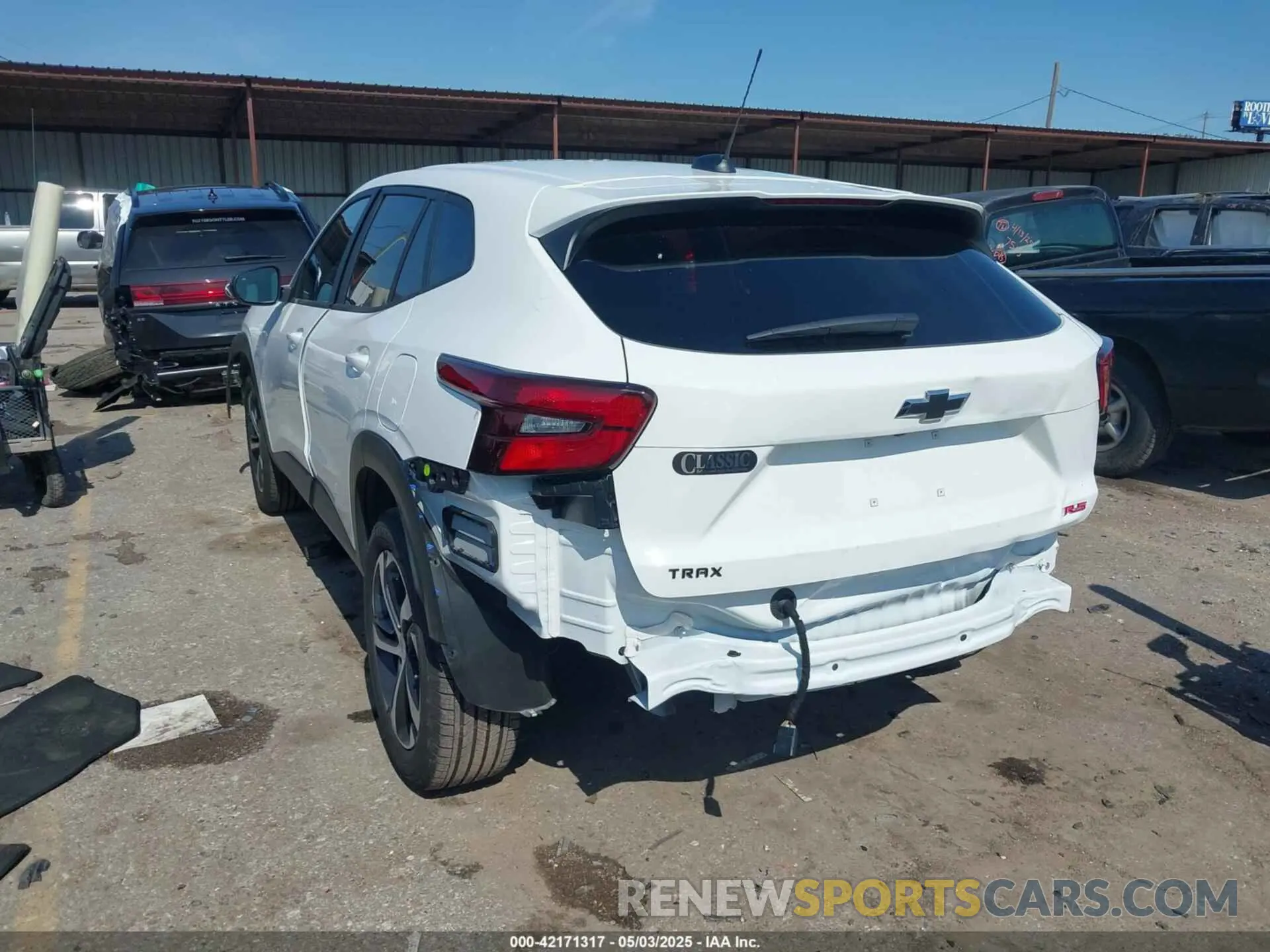 3 Photograph of a damaged car KL77LGEP0SC166859 CHEVROLET TRAX 2025