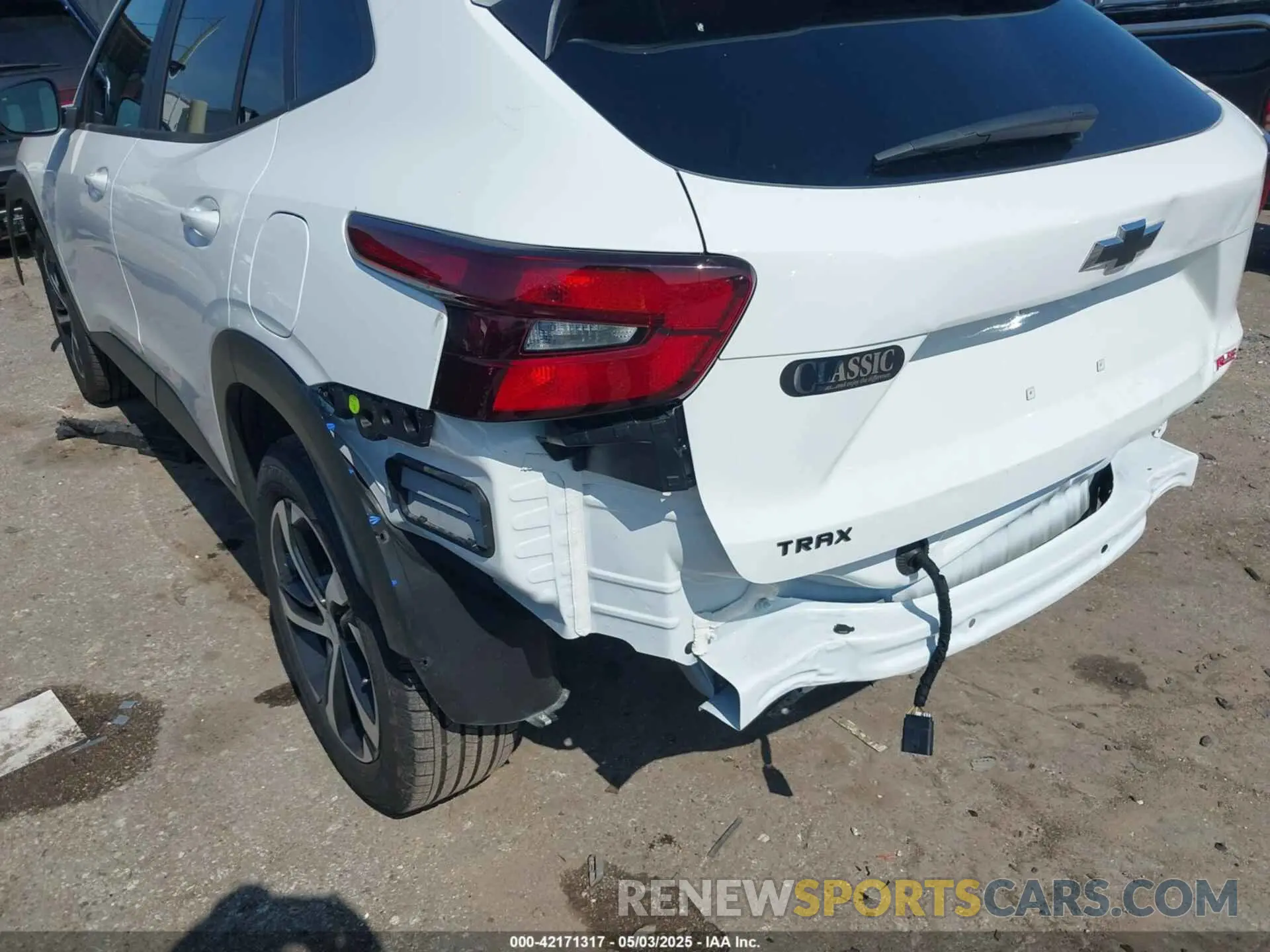 6 Photograph of a damaged car KL77LGEP0SC166859 CHEVROLET TRAX 2025