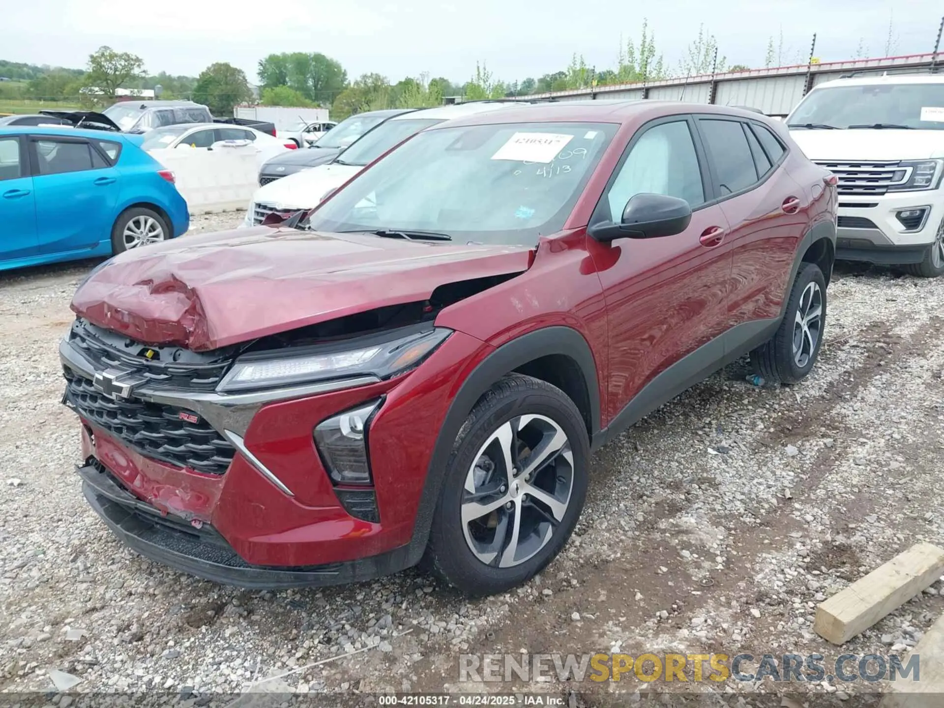 2 Photograph of a damaged car KL77LGEP1SC010409 CHEVROLET TRAX 2025