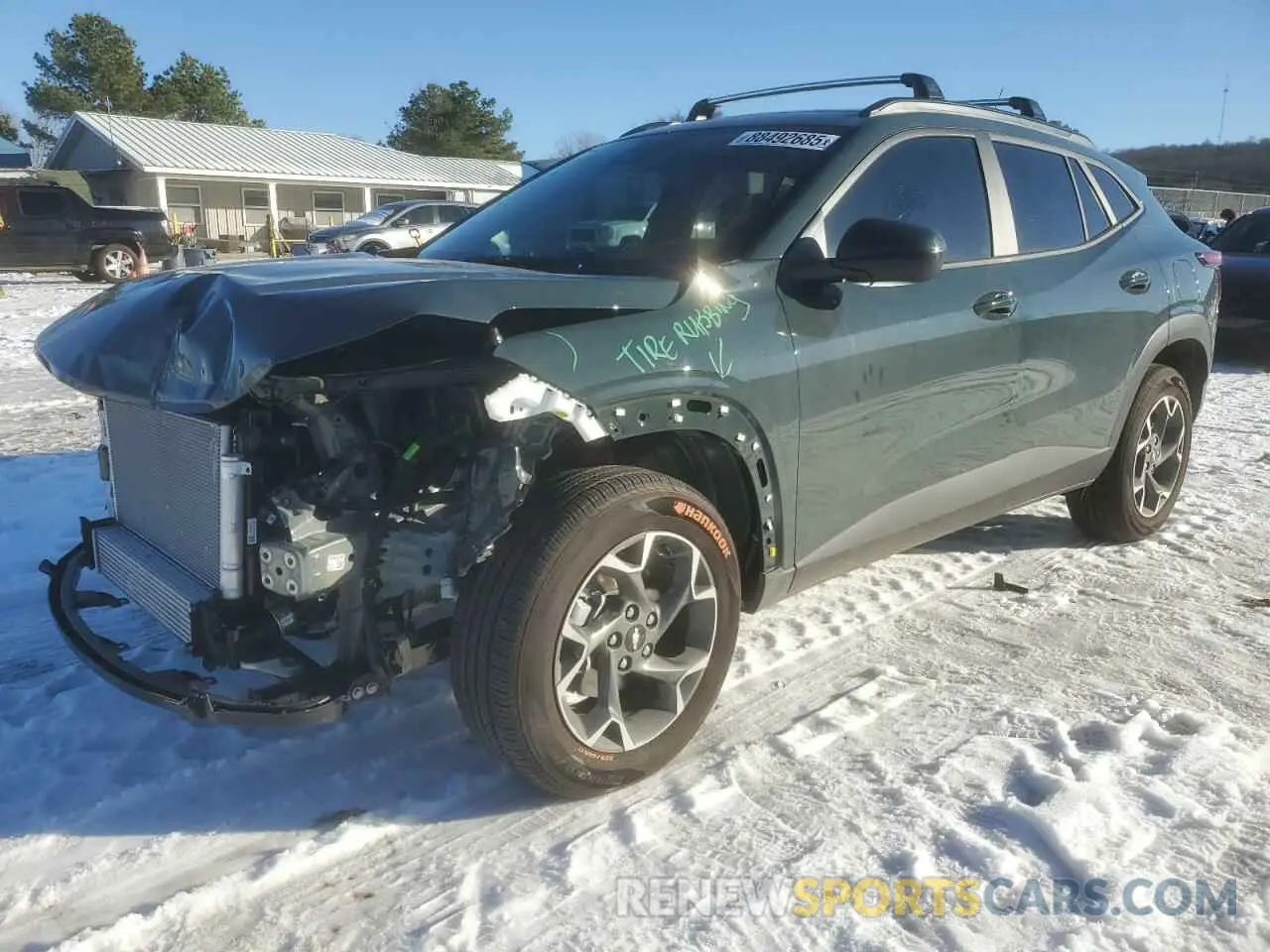 1 Photograph of a damaged car KL77LHEP0SC083860 CHEVROLET TRAX 2025