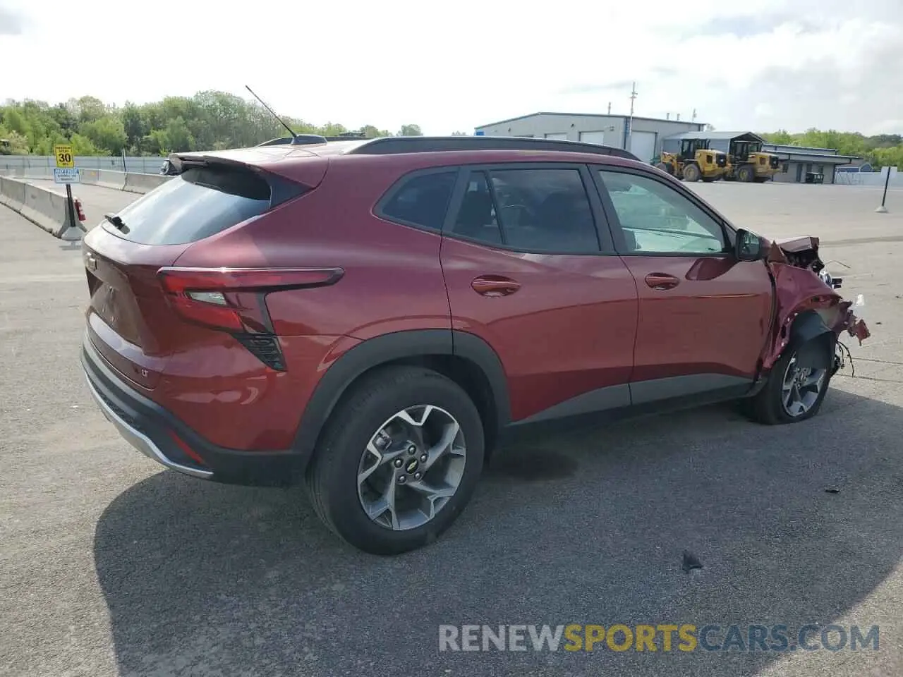 3 Фотография поврежденного автомобиля KL77LHEP0SC201860 CHEVROLET TRAX 2025