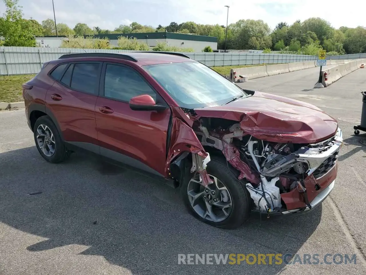 4 Фотография поврежденного автомобиля KL77LHEP0SC201860 CHEVROLET TRAX 2025