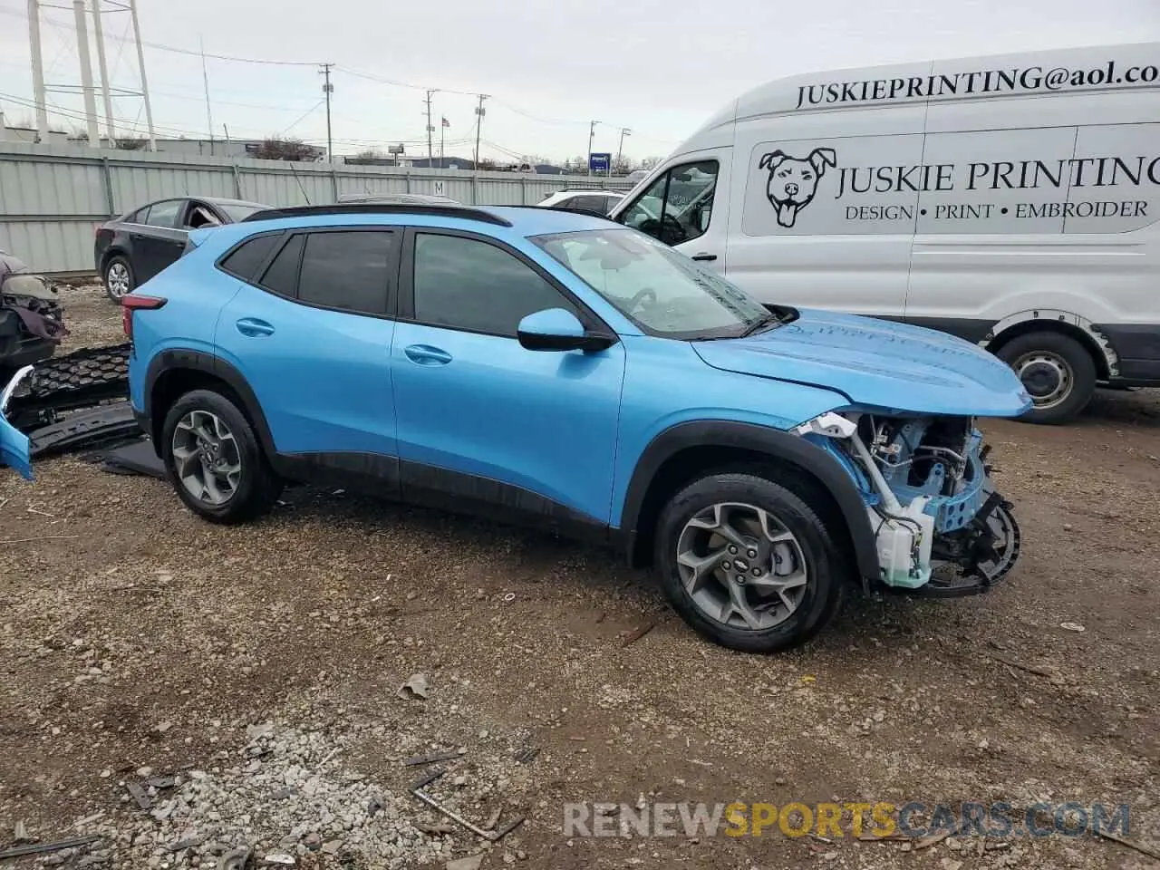 4 Фотография поврежденного автомобиля KL77LHEP4SC039392 CHEVROLET TRAX 2025