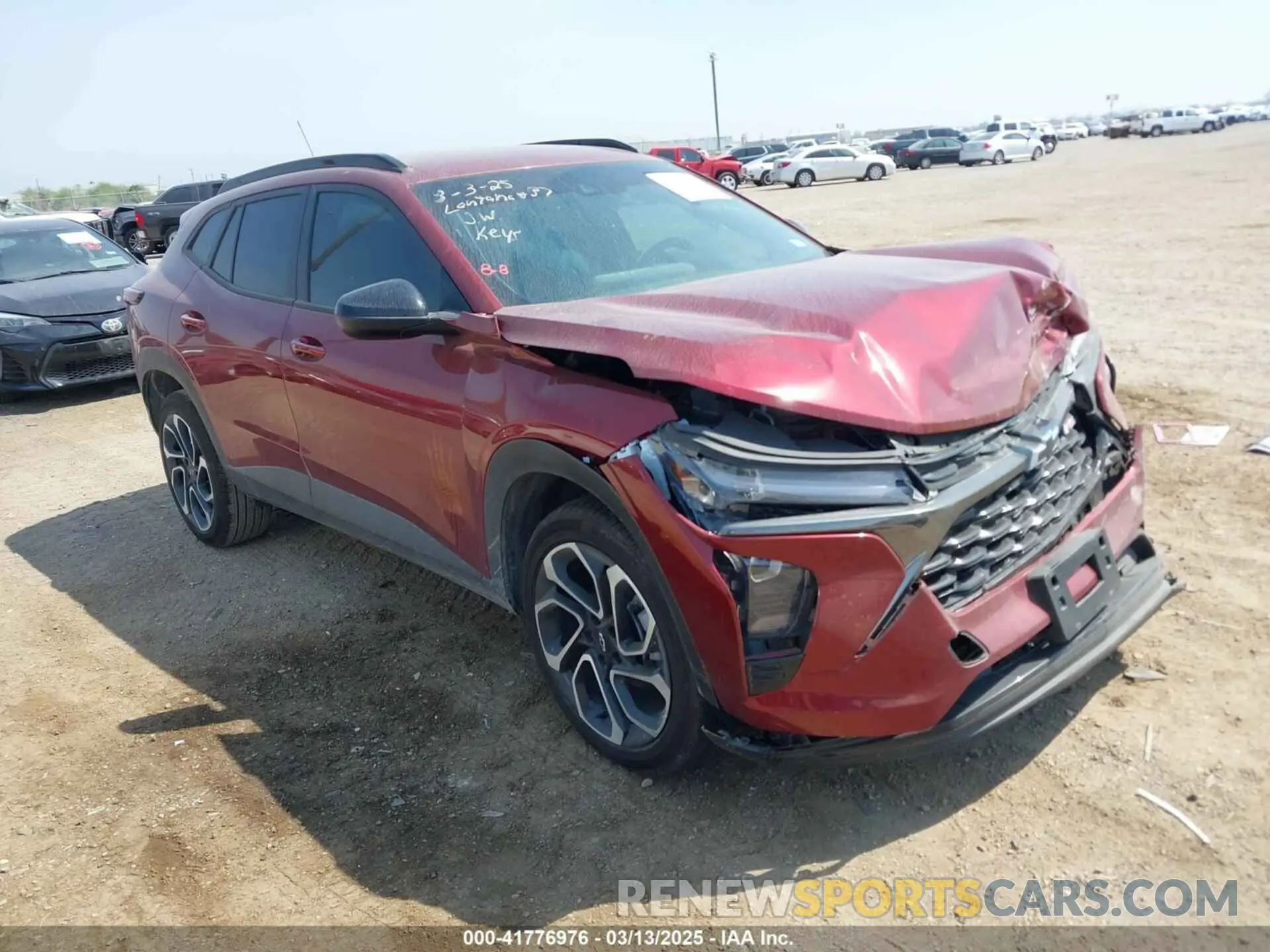 1 Photograph of a damaged car KL77LJEP0SC047531 CHEVROLET TRAX 2025