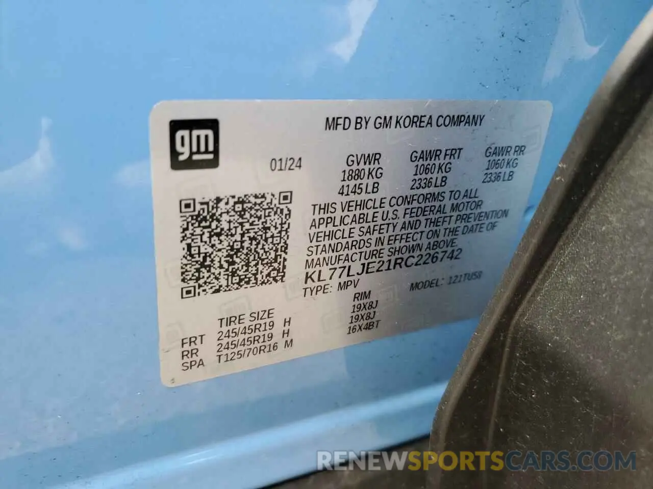 13 Photograph of a damaged car KL77LJE21RC226742 CHEVROLET TRAX 2RS 2024