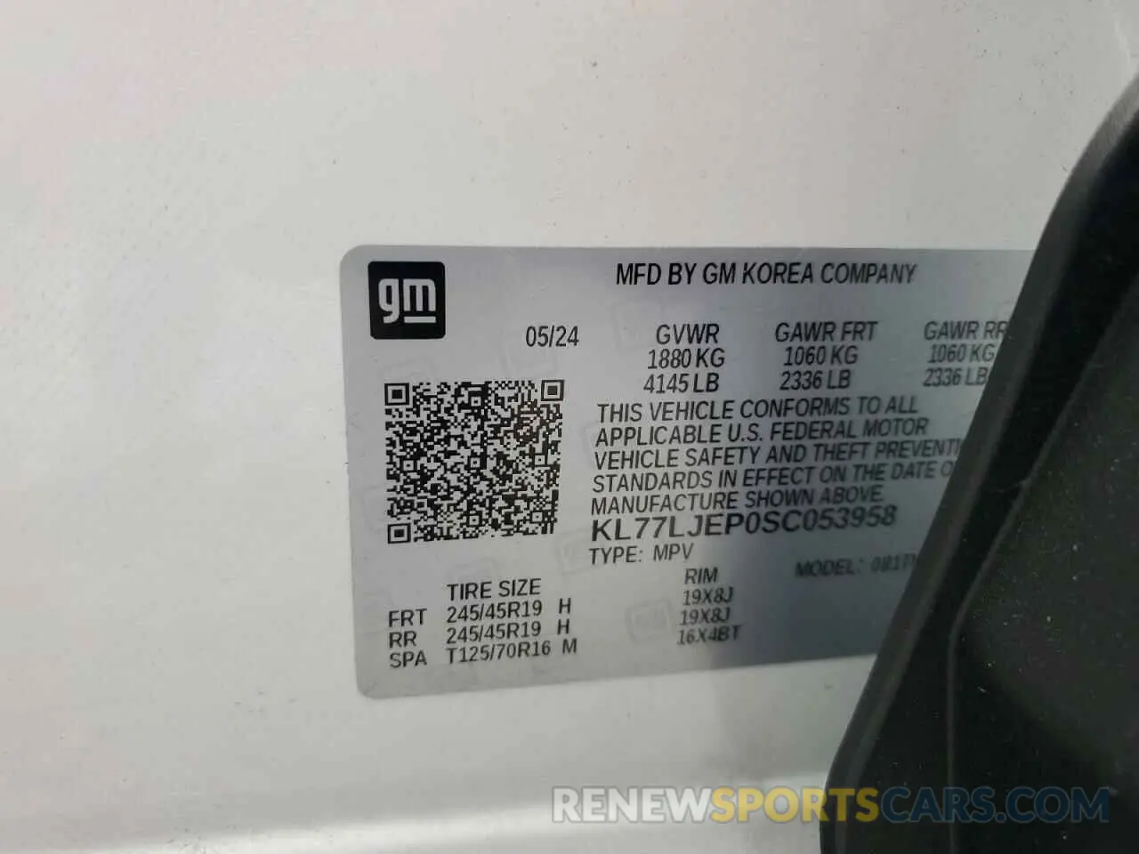 13 Фотография поврежденного автомобиля KL77LJEP0SC053958 CHEVROLET TRAX 2RS 2025